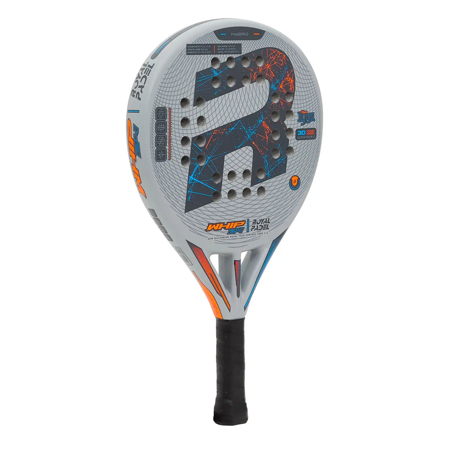 ROYAL PADEL RACKET 790 WHIP HYBRID 2024