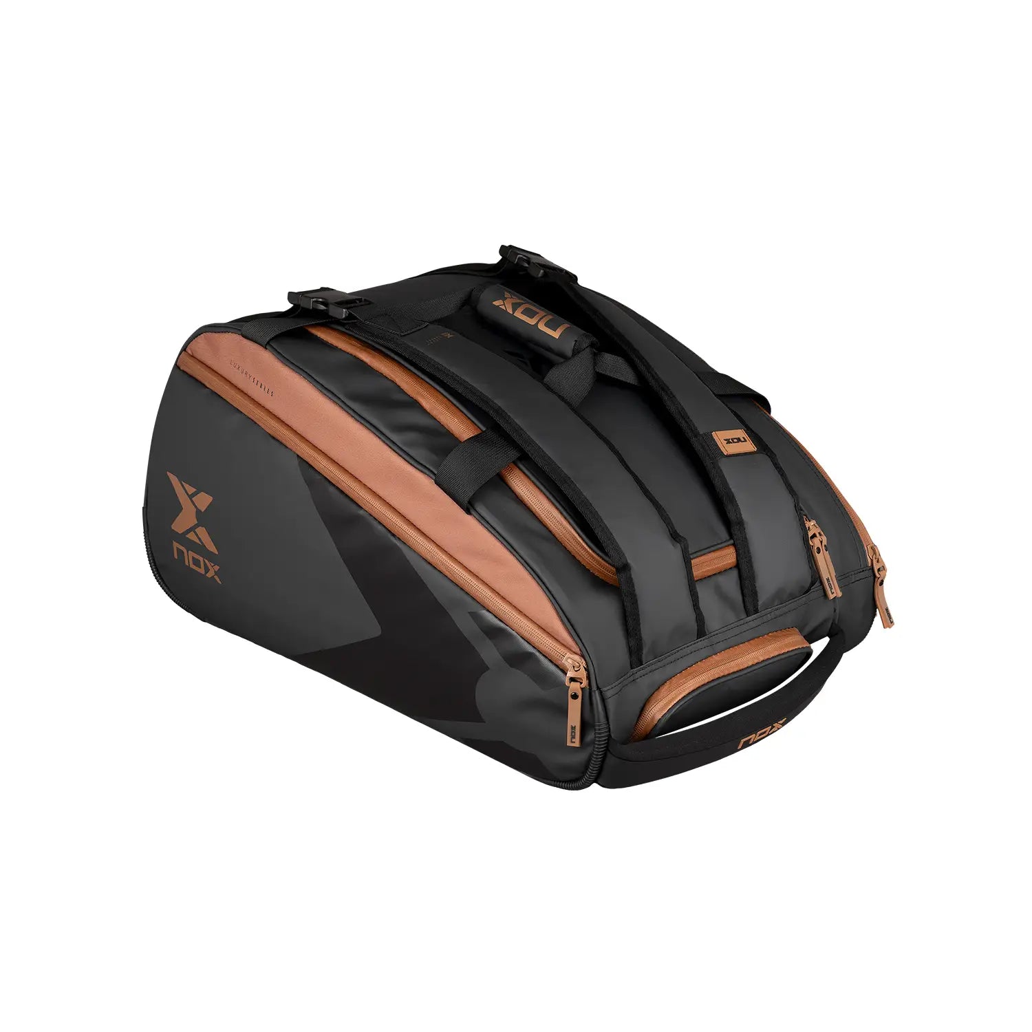 NOX PADEL BAG LUXURY OPEN SERIES BLACK/BROWN