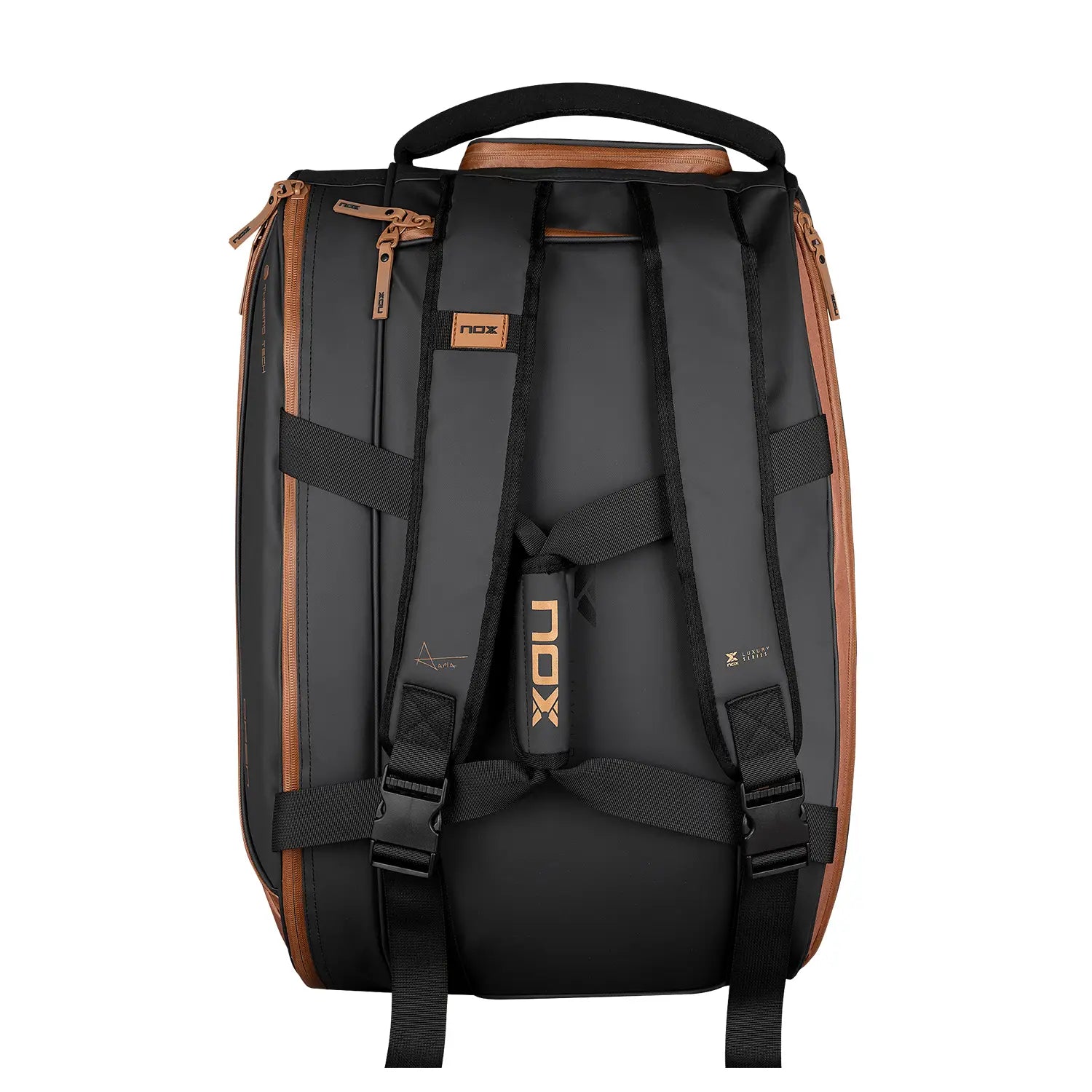 NOX PADEL BAG LUXURY OPEN SERIES BLACK/BROWN