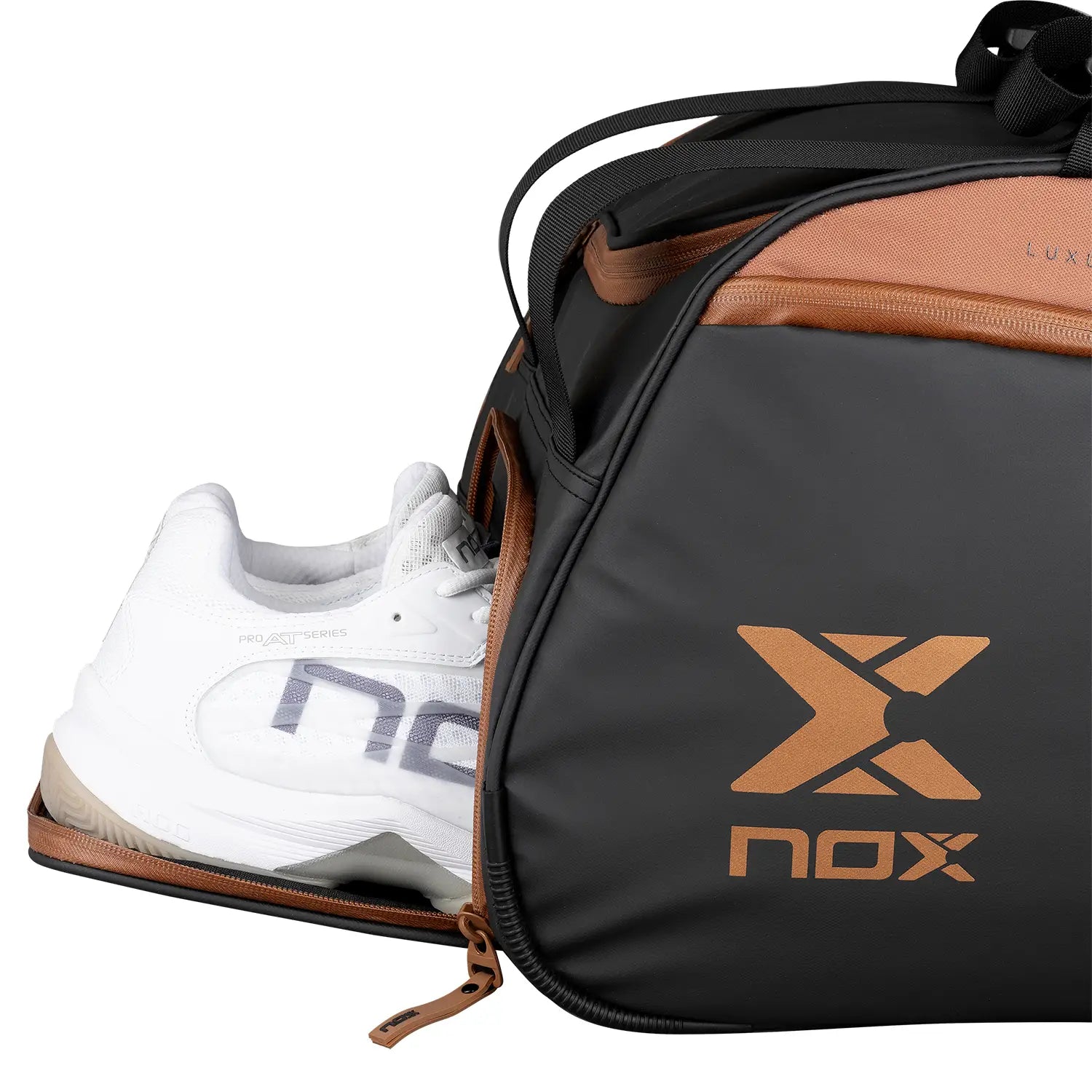 NOX PADEL BAG LUXURY OPEN SERIES BLACK/BROWN