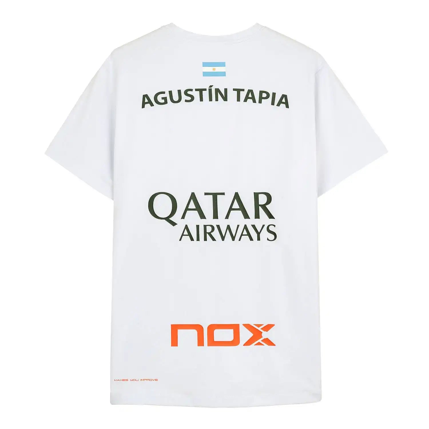 NOX T-SHIRT MEN SPONSORS TAPIA AT10 WHITE