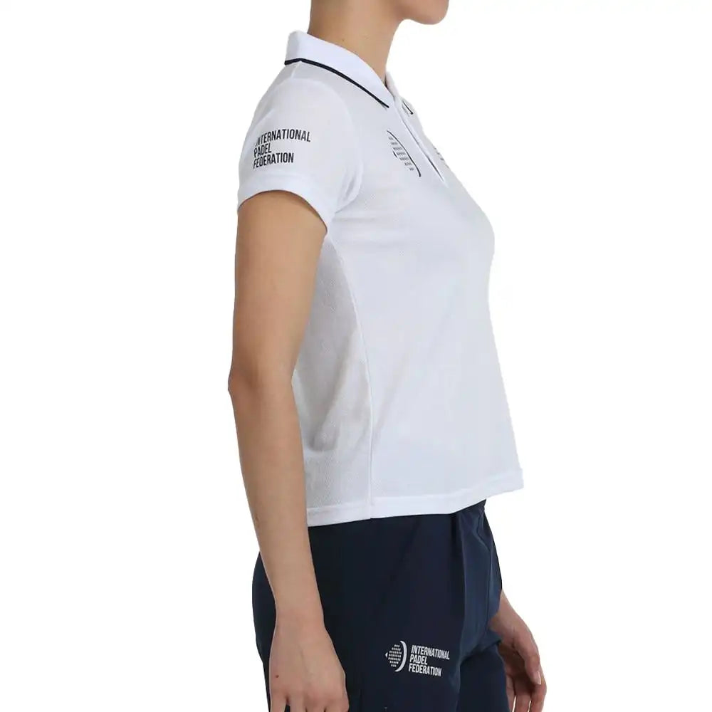 BULLPADEL T-SHIRT POLO WOMEN EXILO BLANCO