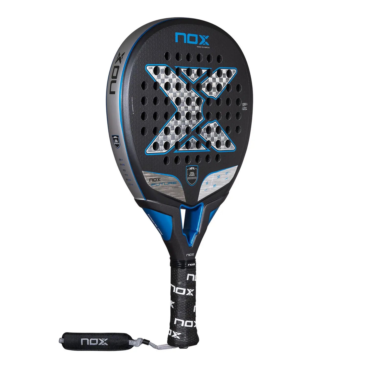 NOX RACKET PALA FUTURE HYBRID 12K ALUM