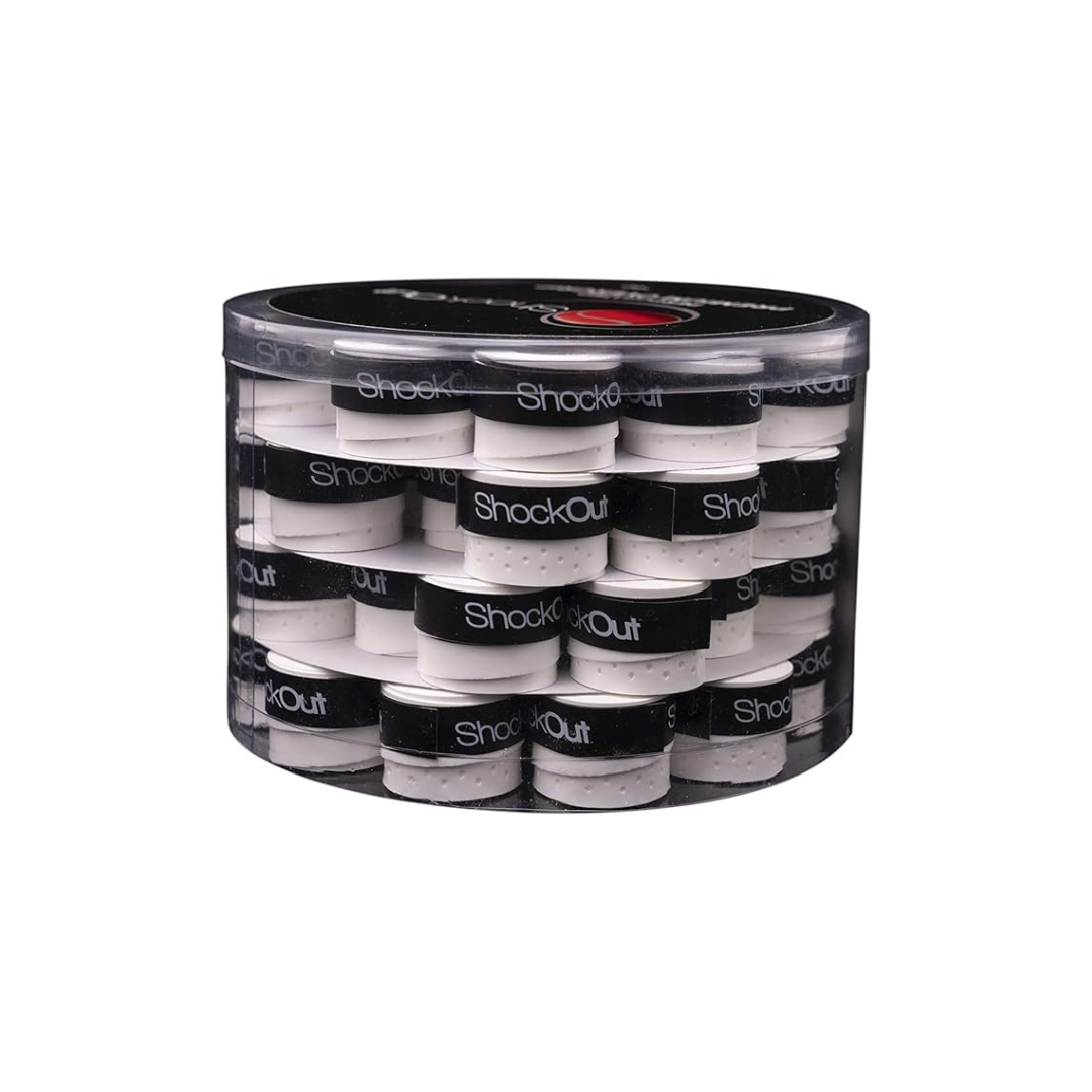SHOCKOUT OVERGRIPS PREMIUM PERFORADOS BLANCO NEGRO