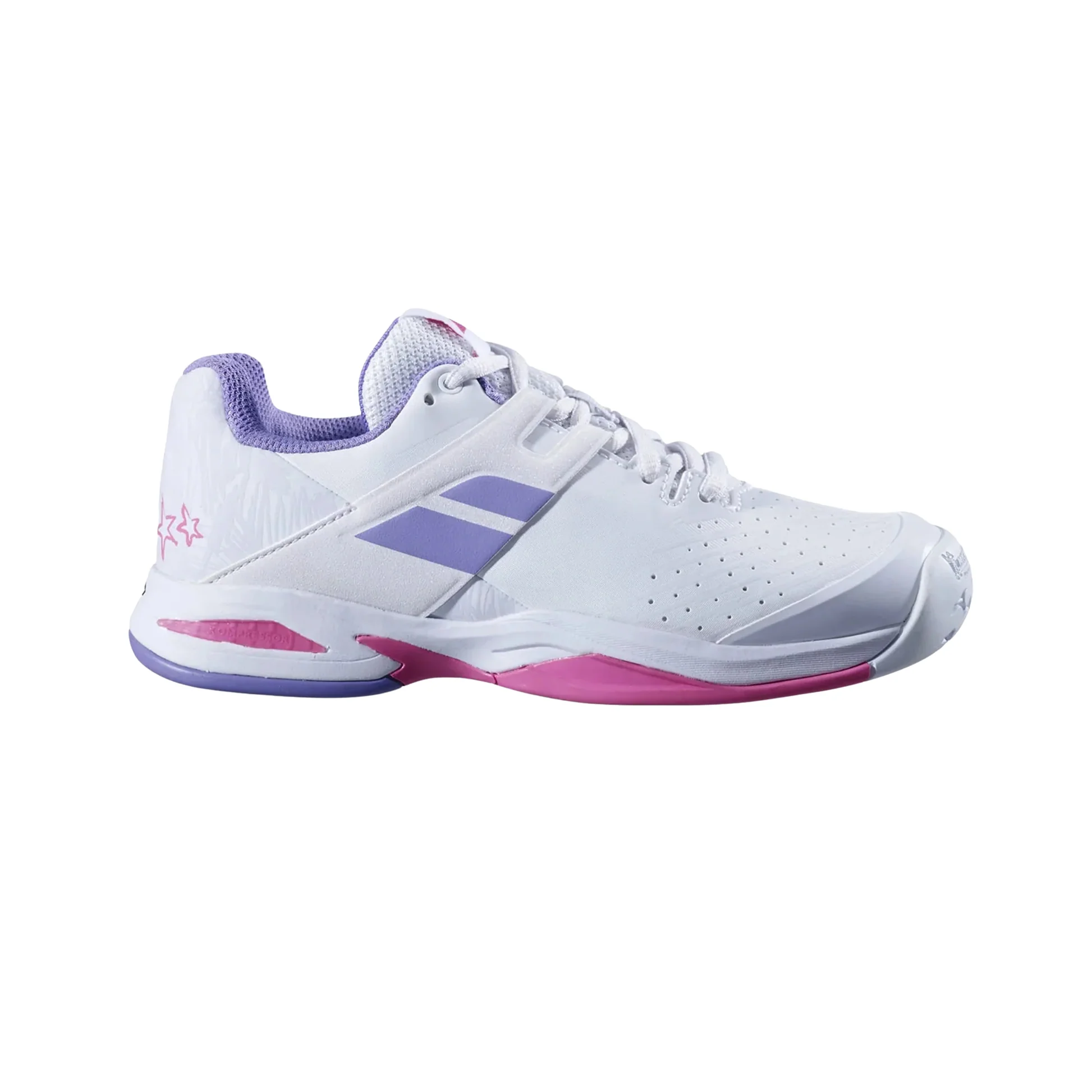 BABOLAT SHOES PROPULSE WHITE/LAVENDER JR