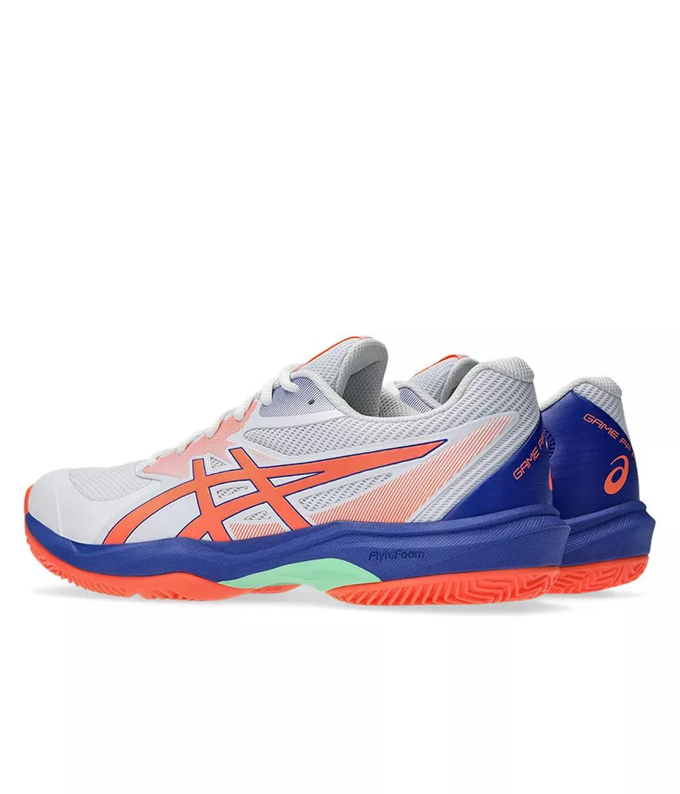 ASICS SHOES GAME FF PADEL WHITE/VIVID CORAL MEN