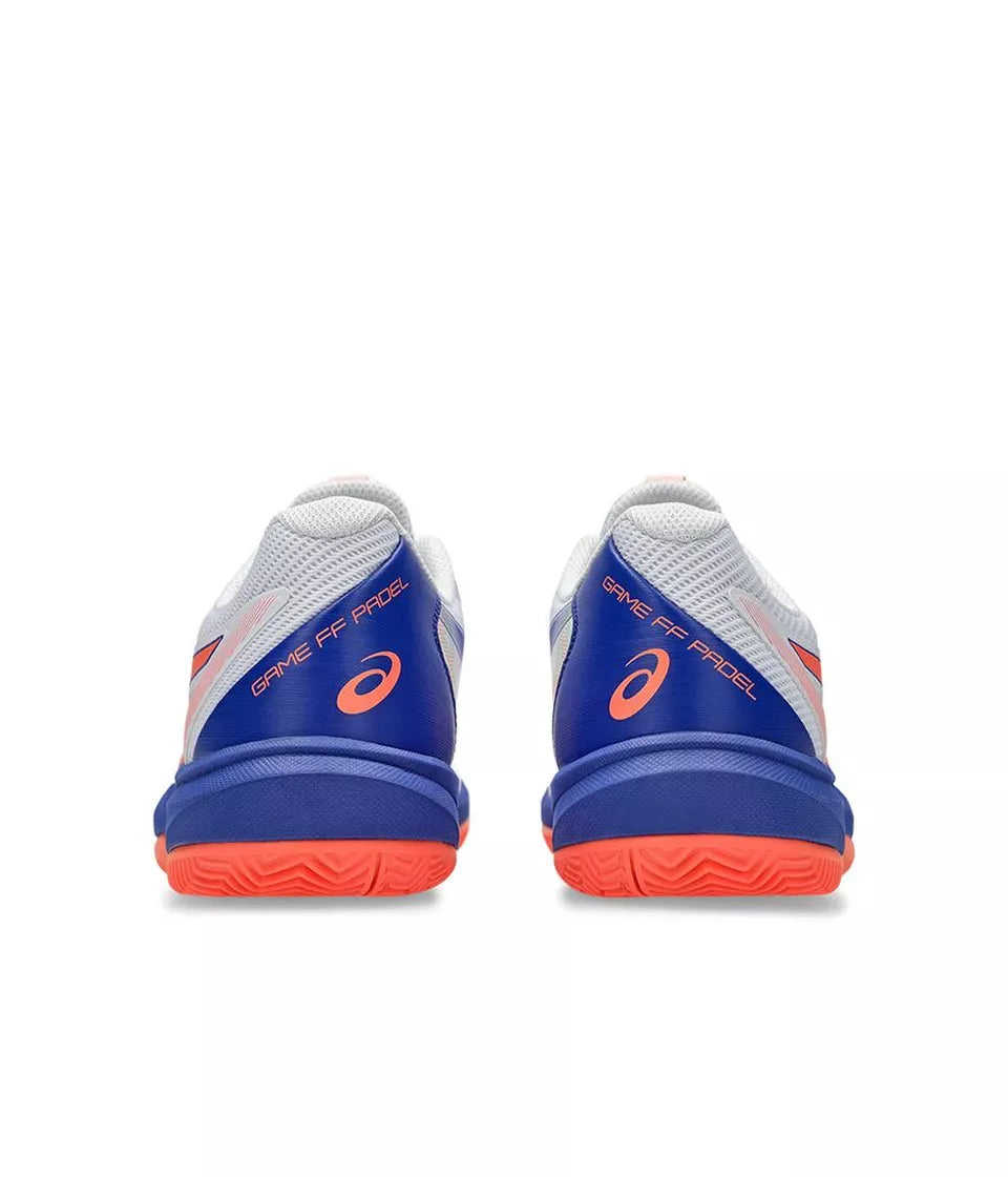 ASICS SHOES GAME FF PADEL WHITE/VIVID CORAL MEN