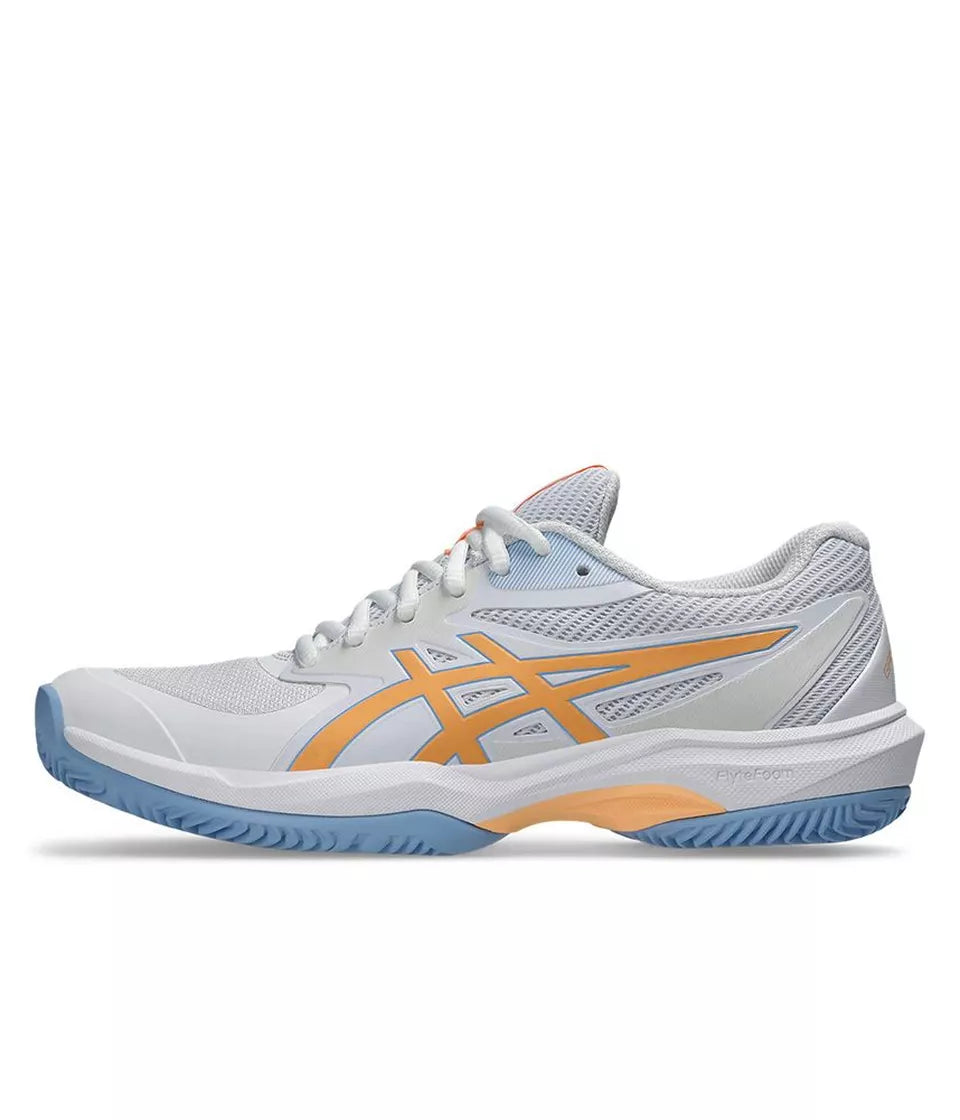 ASICS SHOES GAME FF PADEL WHITE/ORANGE GLOW WOMEN