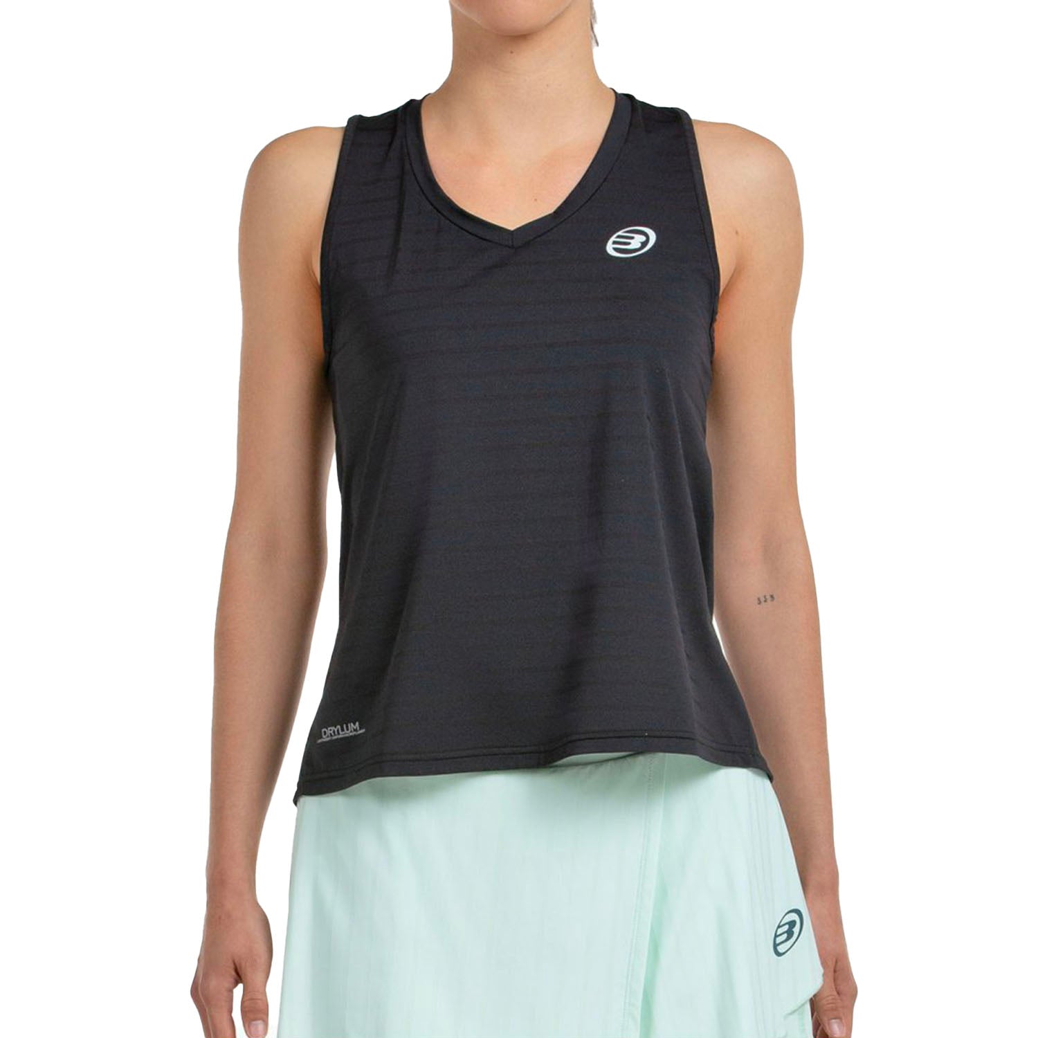 BULLPADEL TANK ADIES WOMEN NEGRO TEJ.BI COLOR