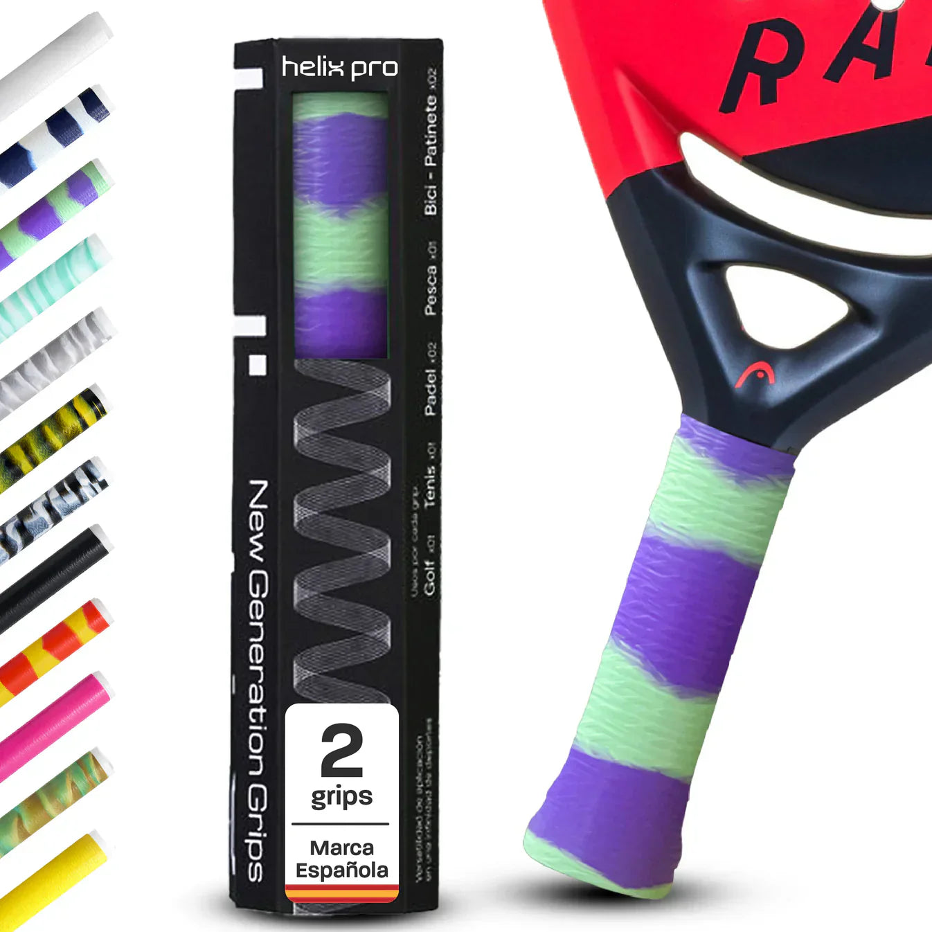 HELIX PRO GRIP DUO GREEN PURPLE