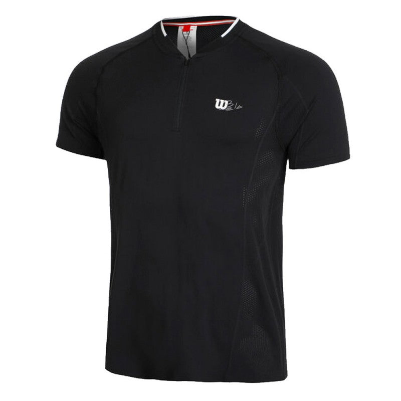 WILSON T-SHIRT MEN PLAYERS SEAMLESS CREW 2.0 BLACK SIZE L