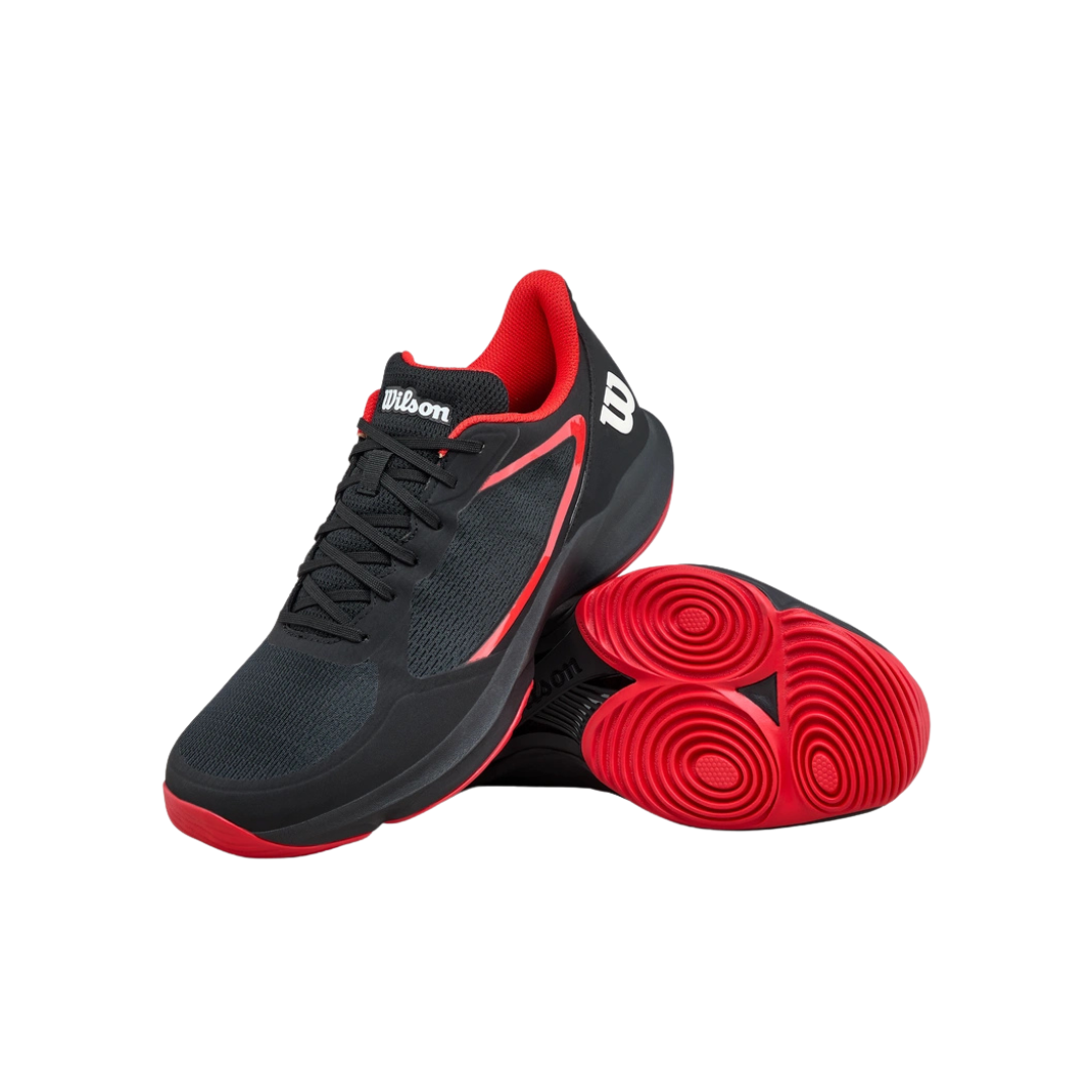 WILSON SHOES MEN HURAKN LITE BLACK/INFRARED WHITE SIZE 11