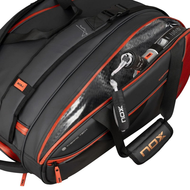 NOX PADEL BAG LUXURY OPEN SERIES BLACK/RED