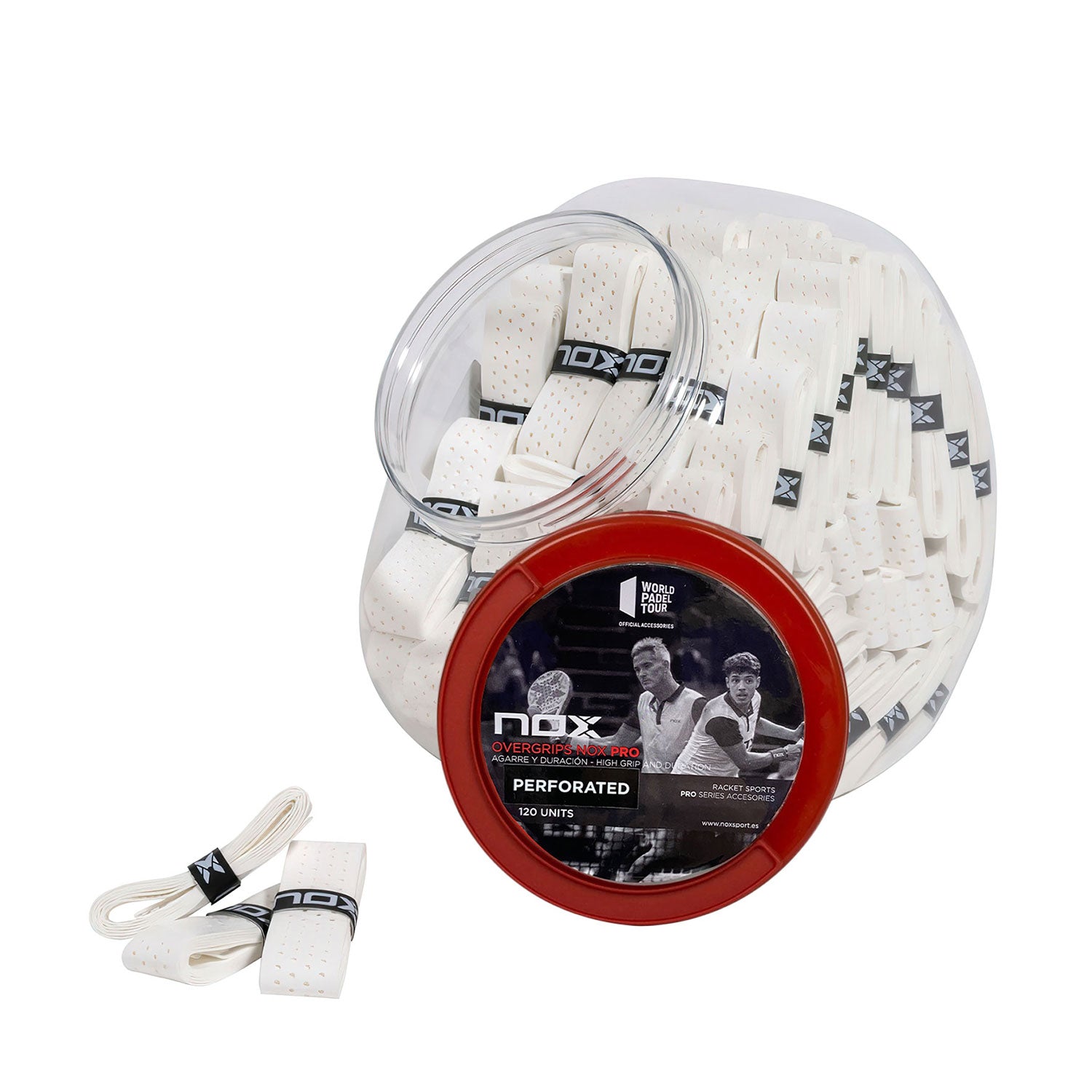 NOX OVERGRIPS PRO 120 PERFORADOS WHITE