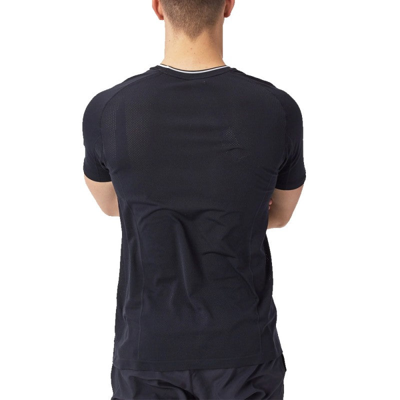 WILSON T-SHIRT MEN PLAYERS SEAMLESS CREW 2.0 BLACK