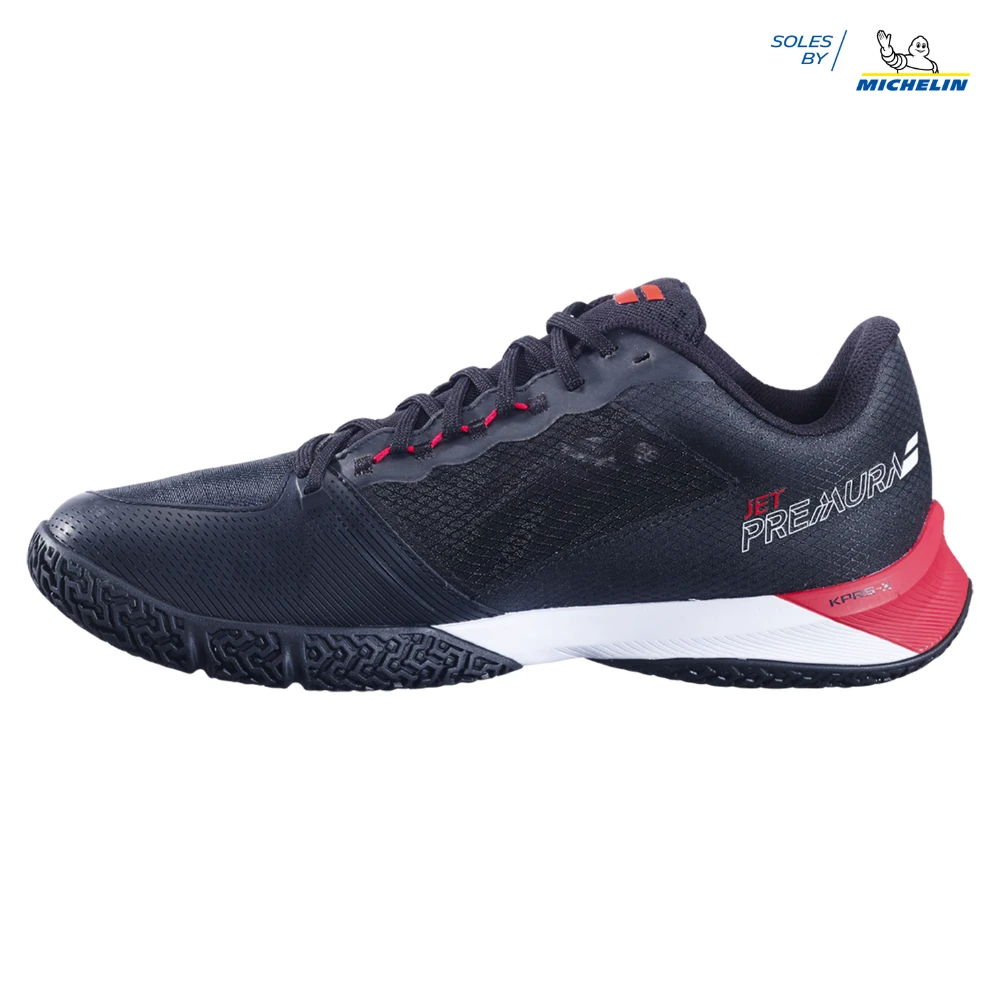BABOLAT SHOES JET PREM 2 BLACK/TOMATO RED MEN