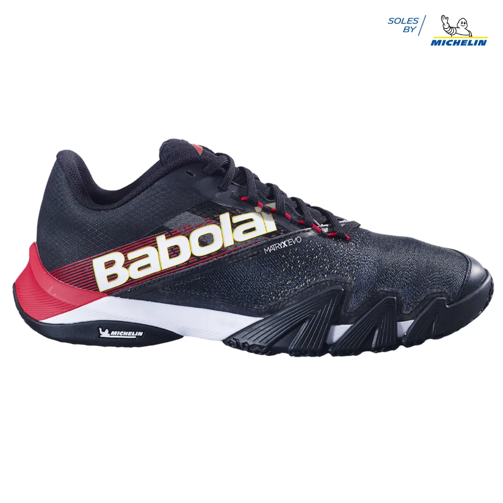 BABOLAT SHOES JET PREM 2 BLACK/TOMATO RED MEN