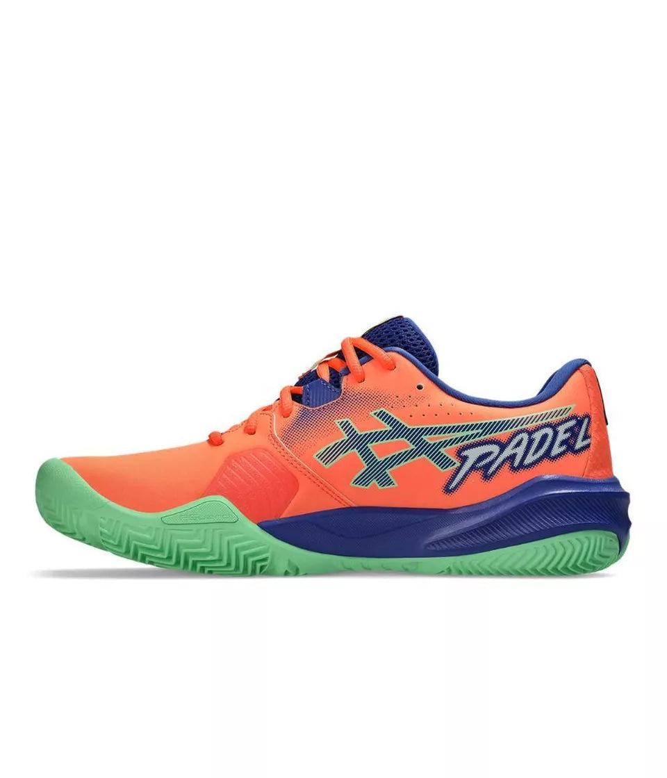 ASICS SHOES AHQ GEL-CHALLENGER 15 PADEL VIVID CORAL / DARK COBALT