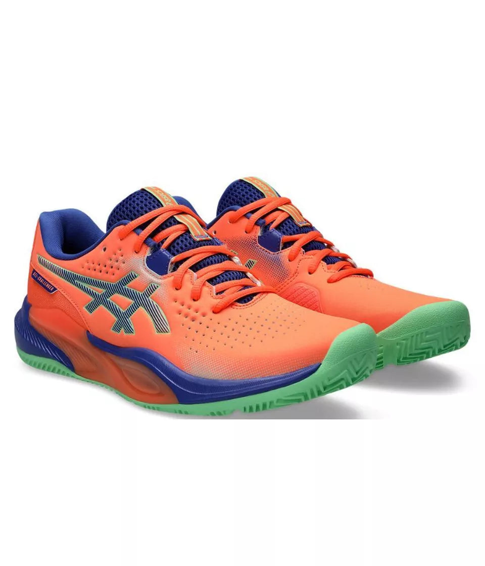 ASICS SHOES AHQ GEL-CHALLENGER 15 PADEL VIVID CORAL / DARK COBALT