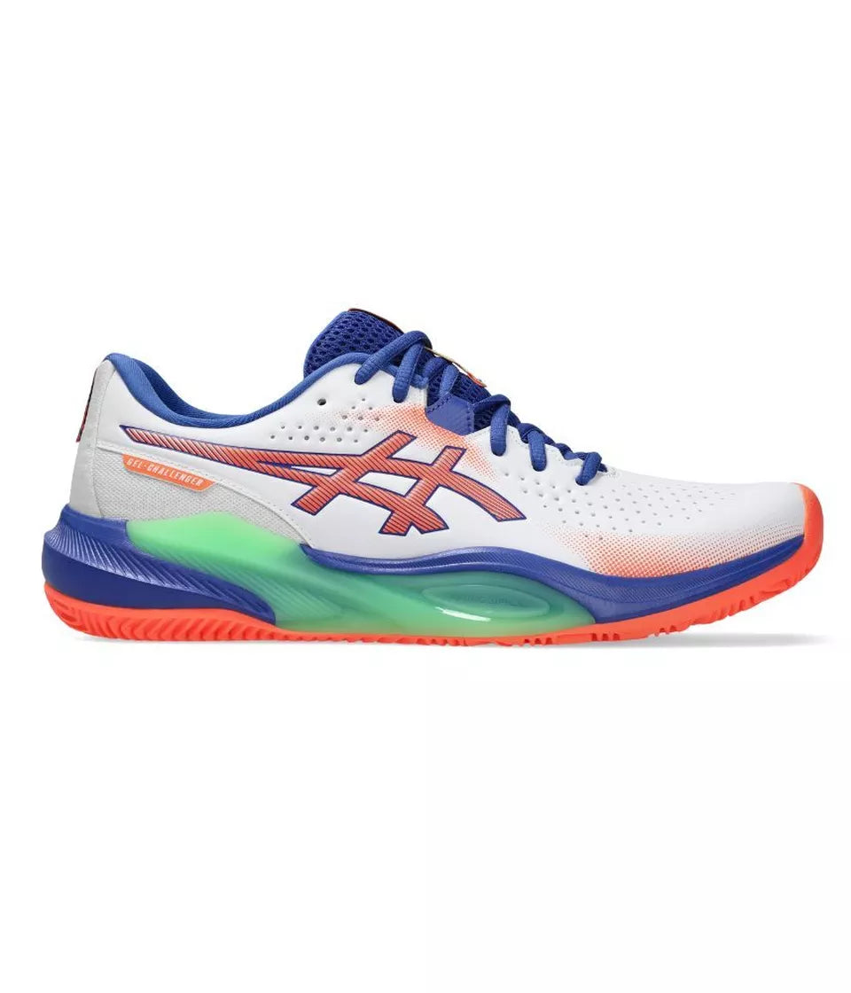 ASICS SHOE GEL-CHALLENGER 15 PADEL WHITE/VIVID CORAL SIZE 45