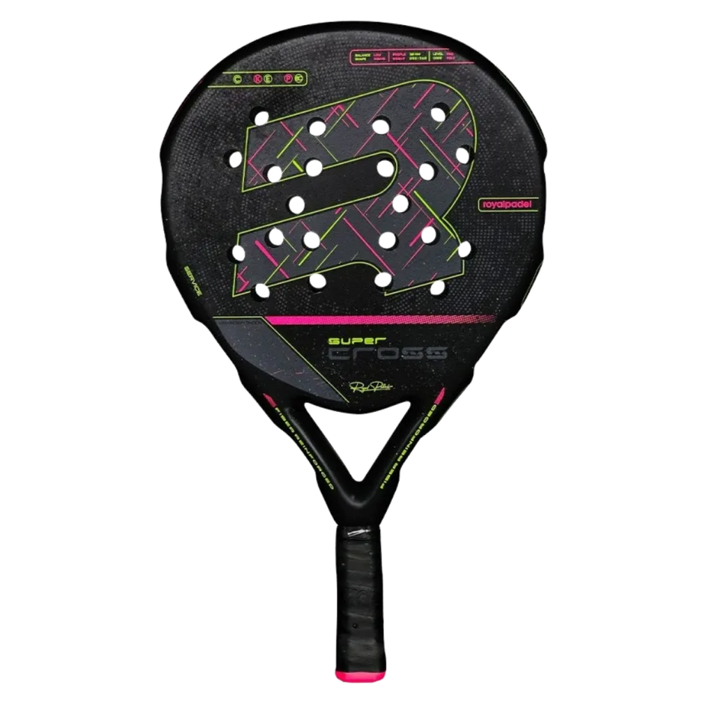ROYAL PADEL RACKET SUPER CROSS BLACK