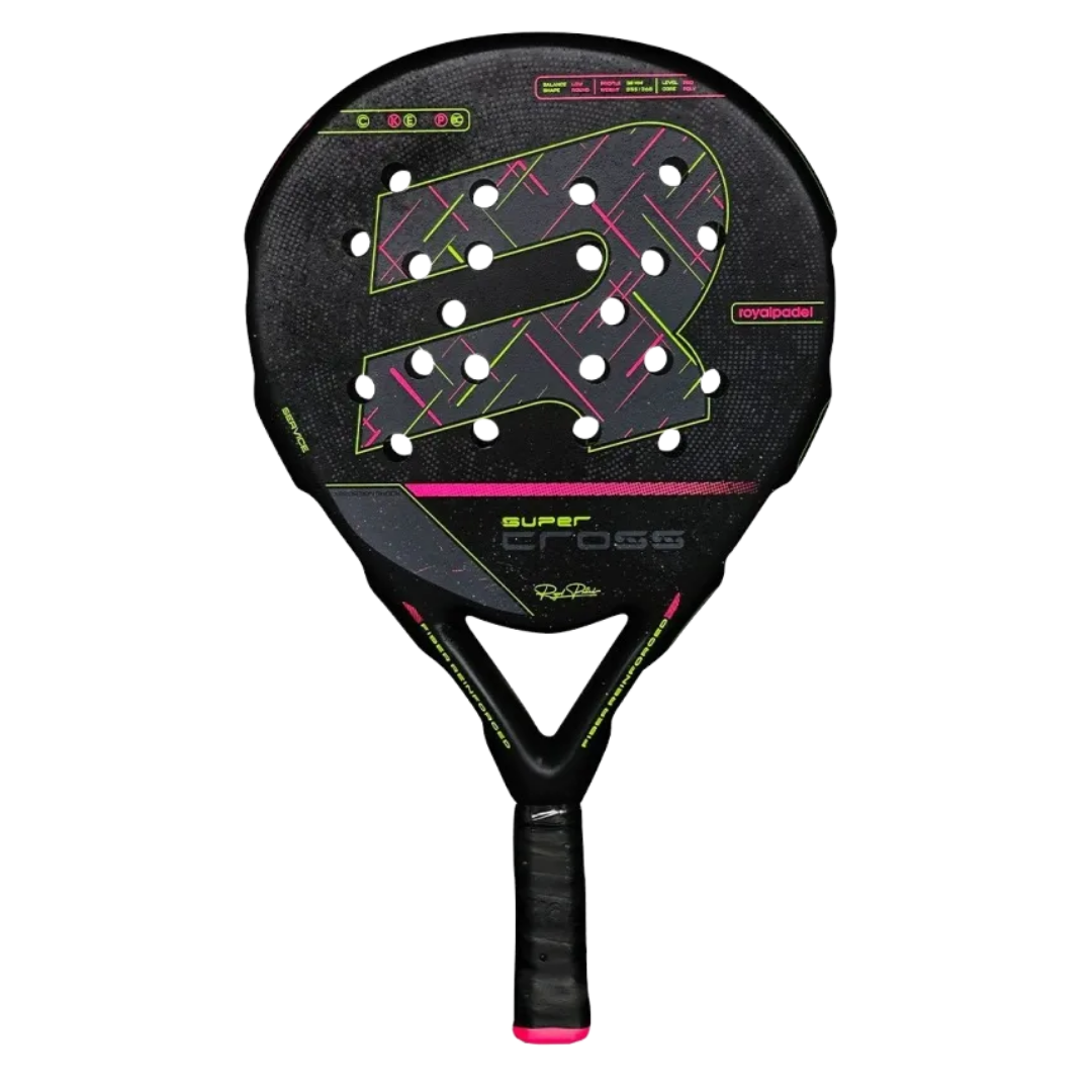 ROYAL PADEL RACKET SUPER CROSS BLACK