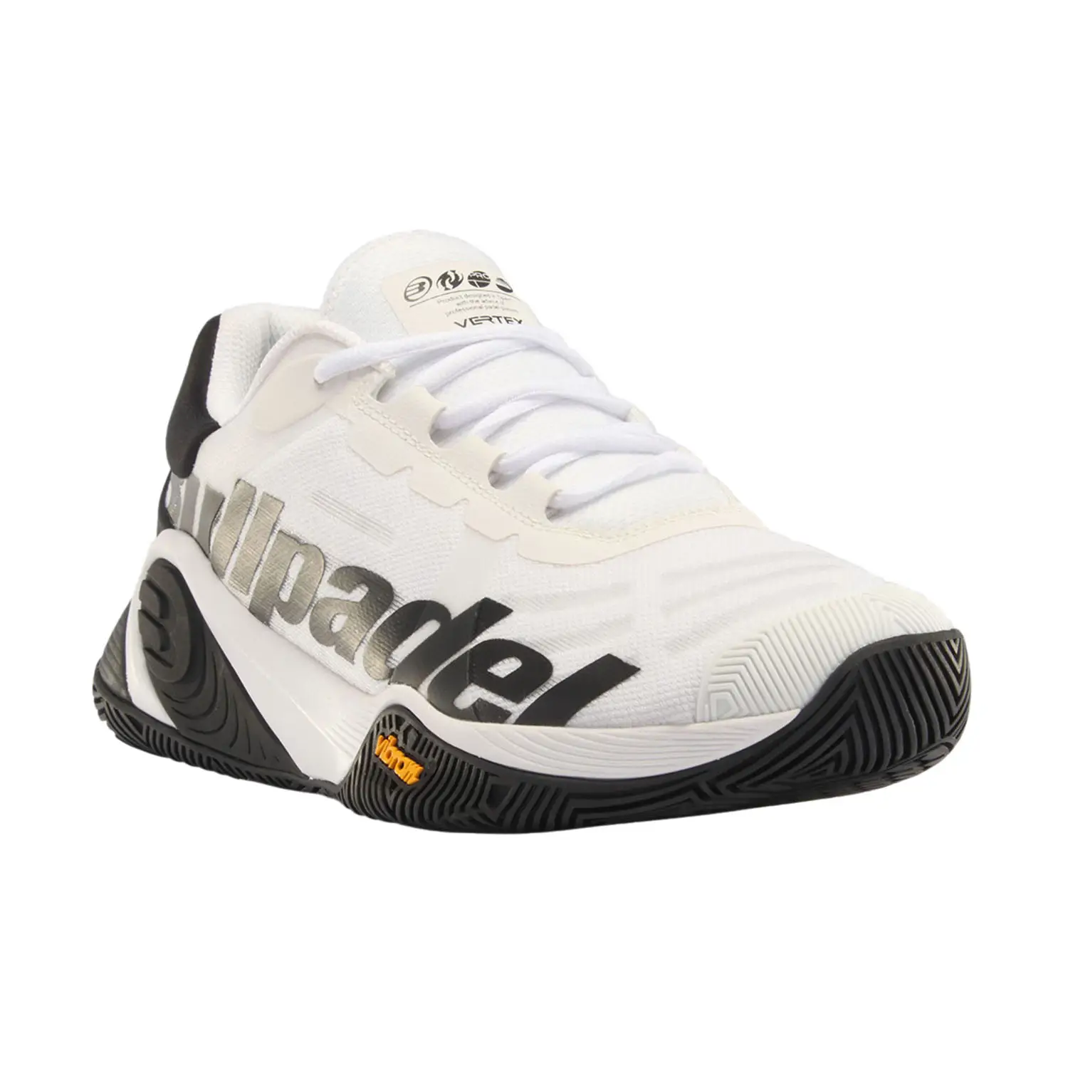 BULLPADEL SHOES VERTEX VIBRAM 24I BLANCO/NEGRO