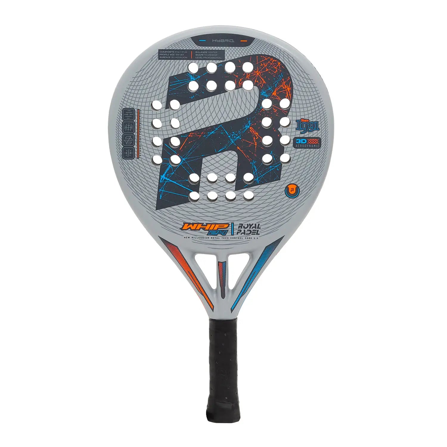 ROYAL PADEL RACKET 790 WHIP HYBRID 2024