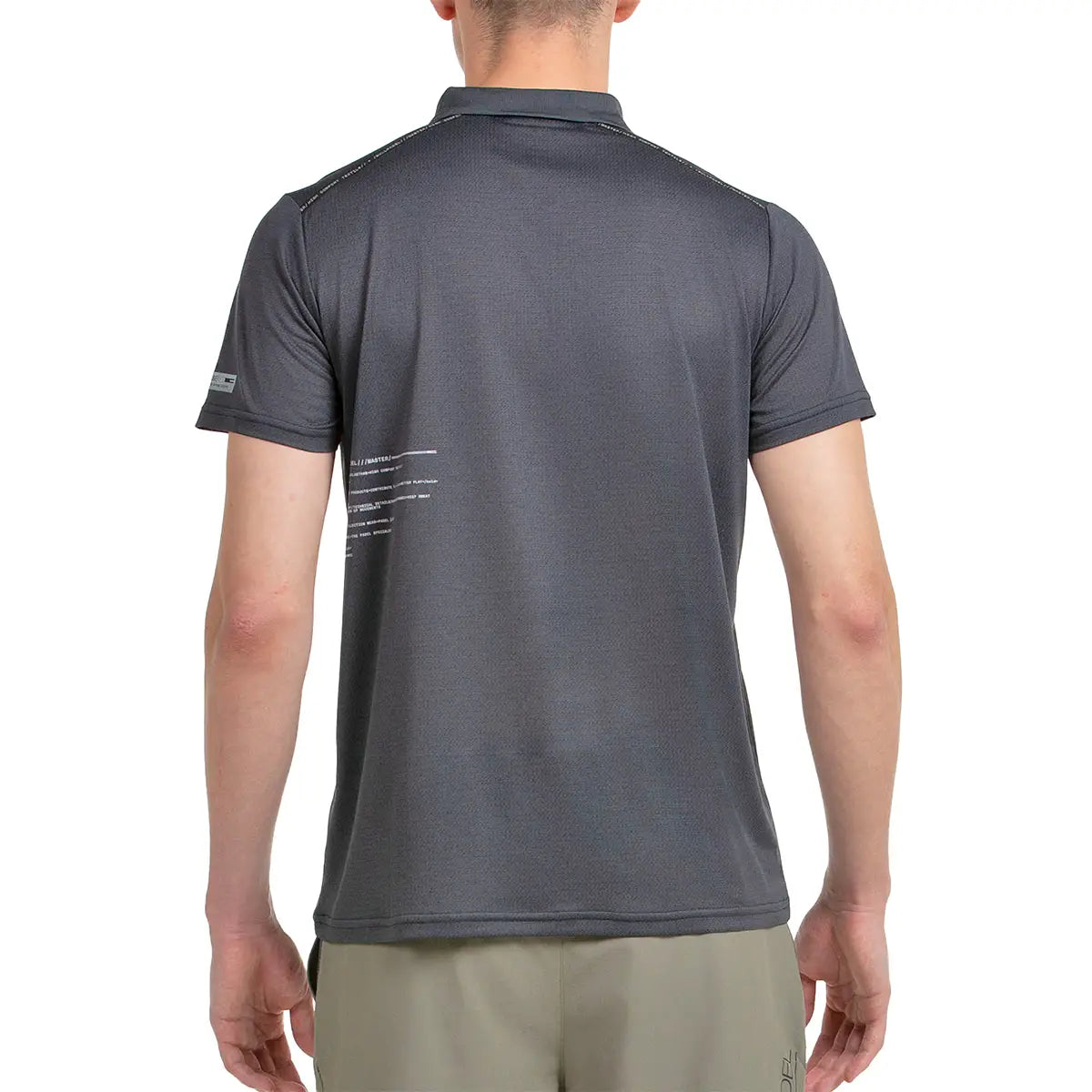 BULLPADEL T-SHIRT POLO MIRAC NEGRO SIZE L