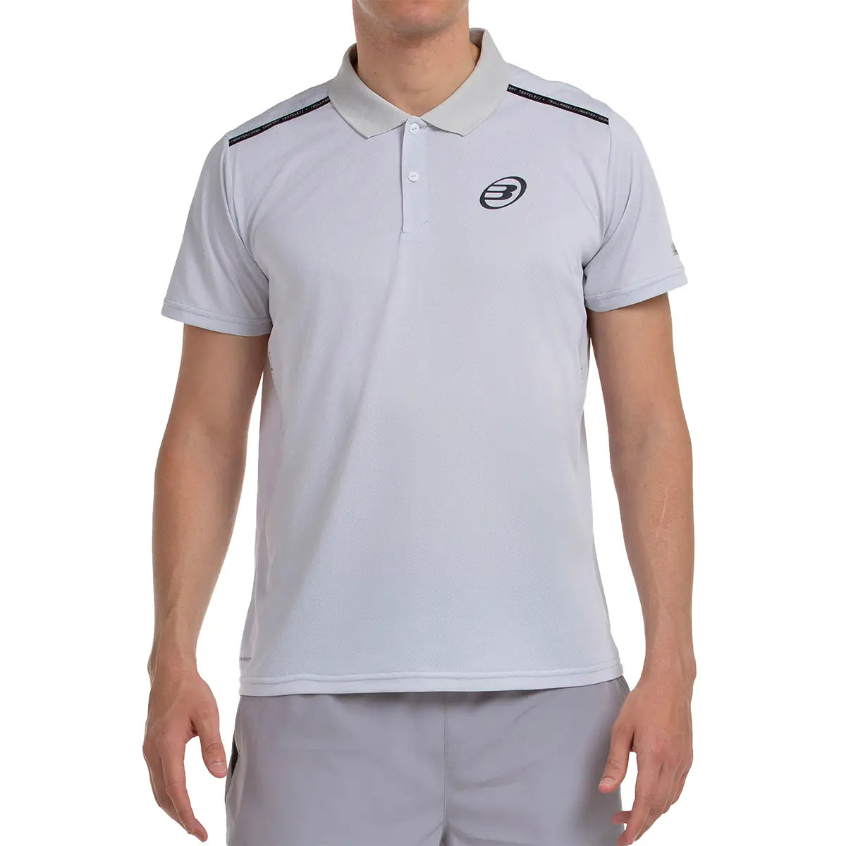 BULLPADEL T-SHIRT POLO MIRAC GRIS PERLA SIZE L