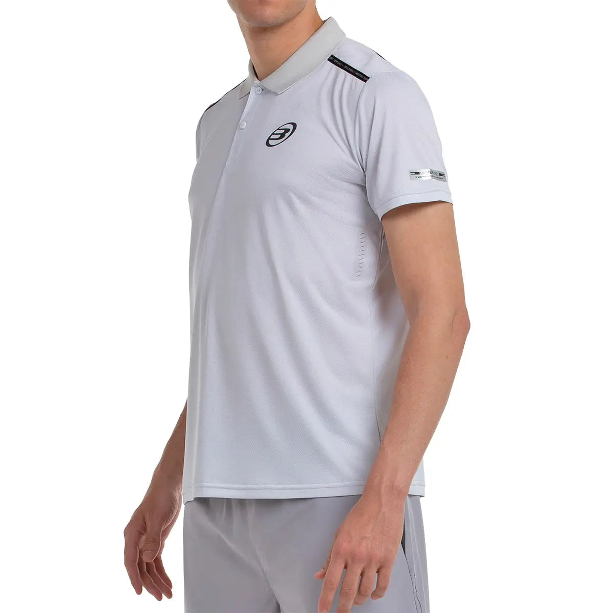 BULLPADEL T-SHIRT POLO MIRAC GRIS PERLA SIZE L