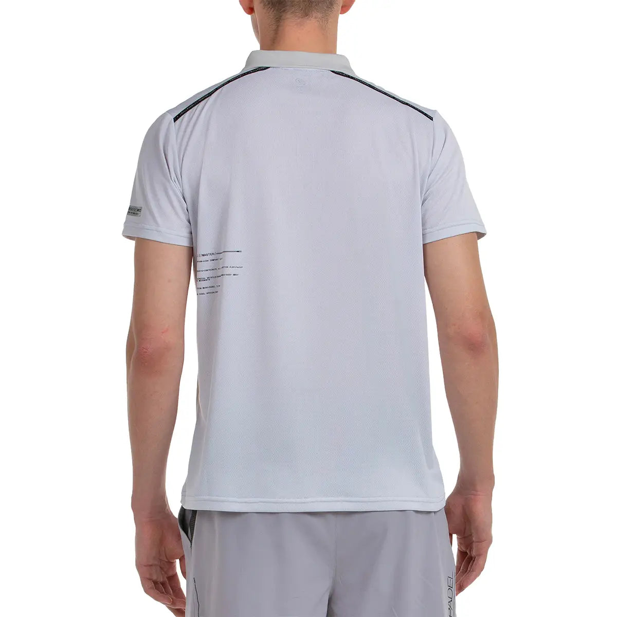 BULLPADEL T-SHIRT POLO MIRAC GRIS PERLA SIZE L