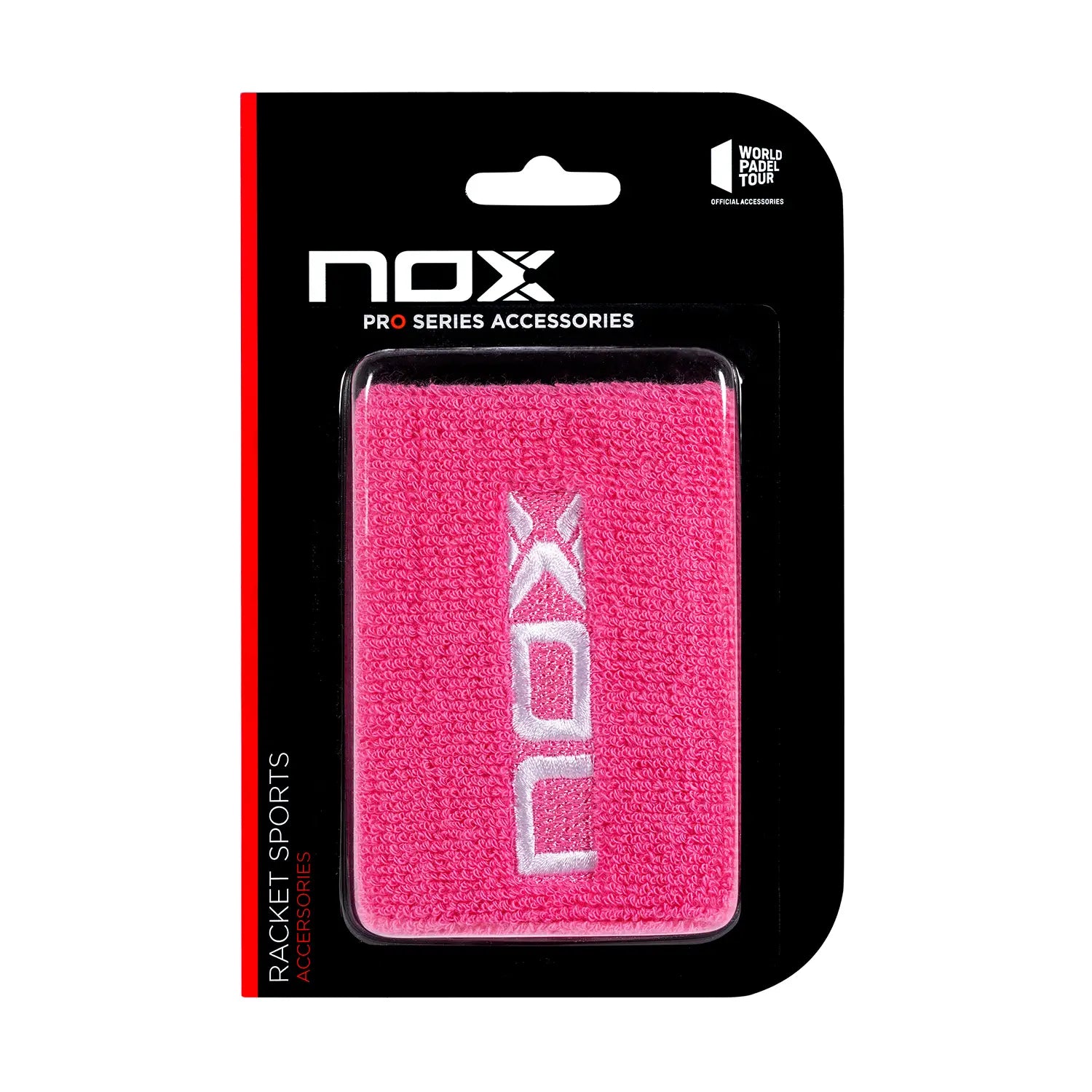 NOX WRISTBAND BLISTER 2 ROSA/BLANCO