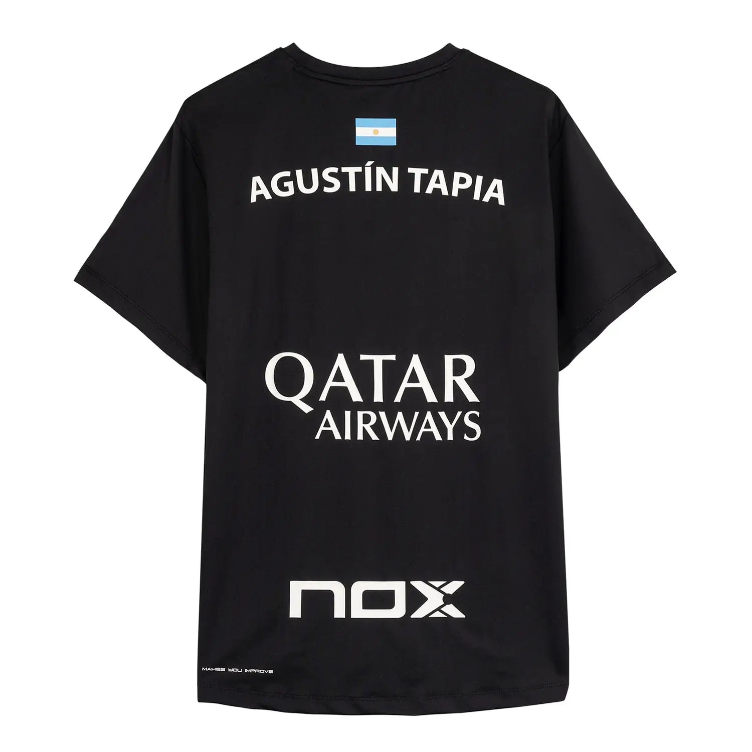 NOX T-SHIRT MEN SPONSORS TAPIA AT10 BLACK SIZE S