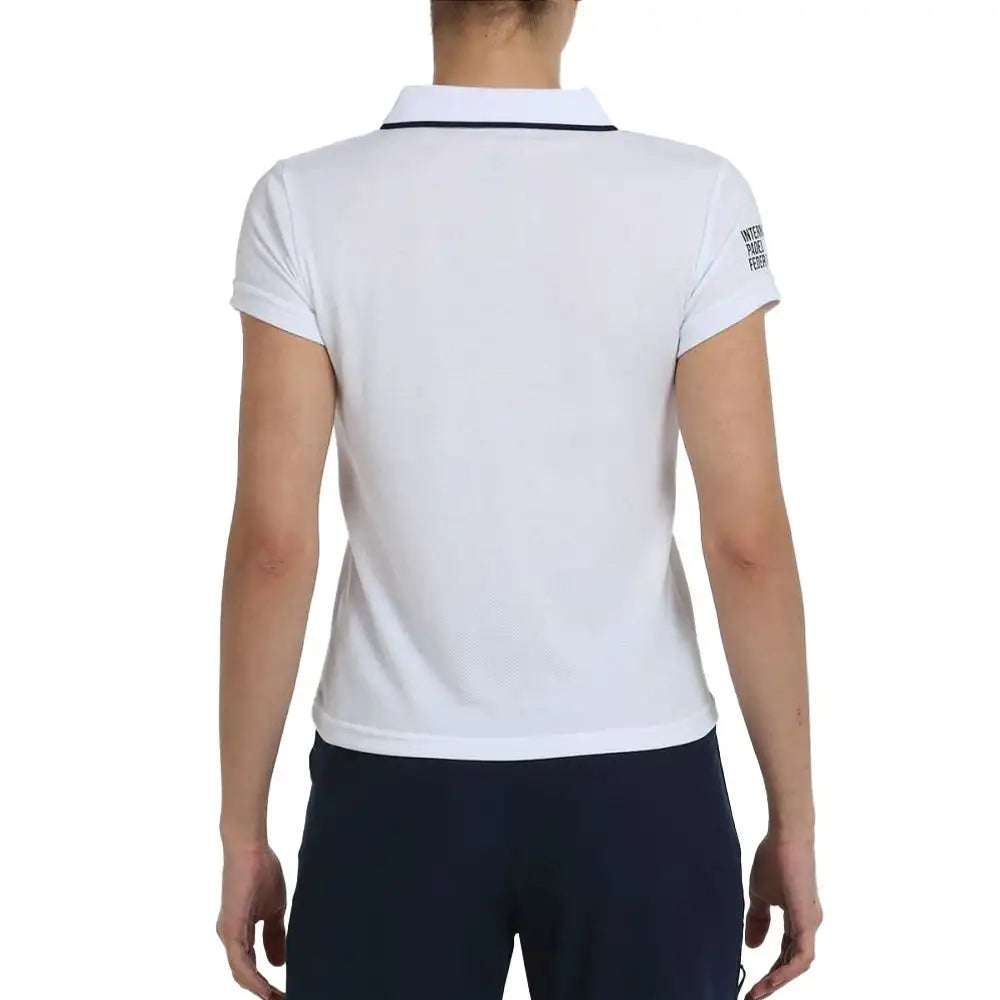 BULLPADEL T-SHIRT POLO EXILO POLOTROJA FOR KVINNOR VIT SIZE M