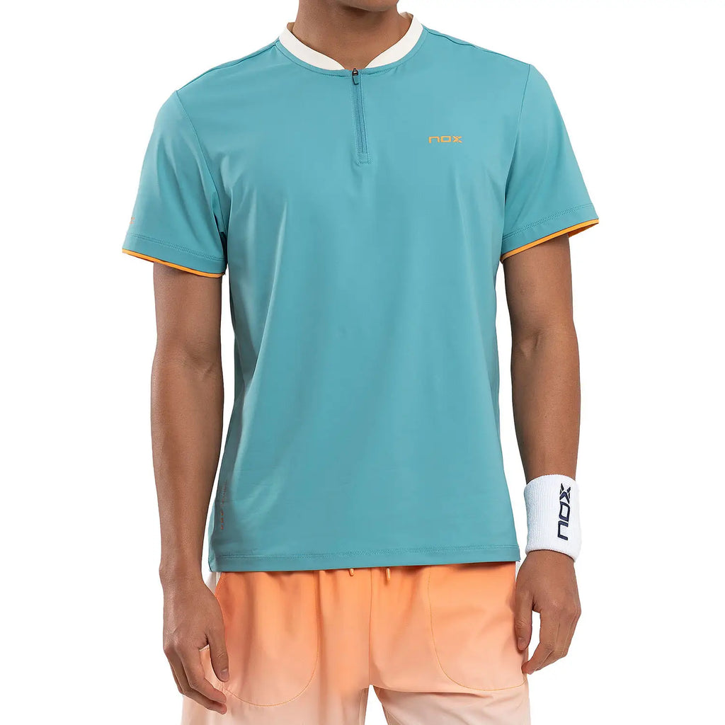 NOX T-SHIRT POLO HOMBRE PRO DUSTY TURQUOISE SIZE M