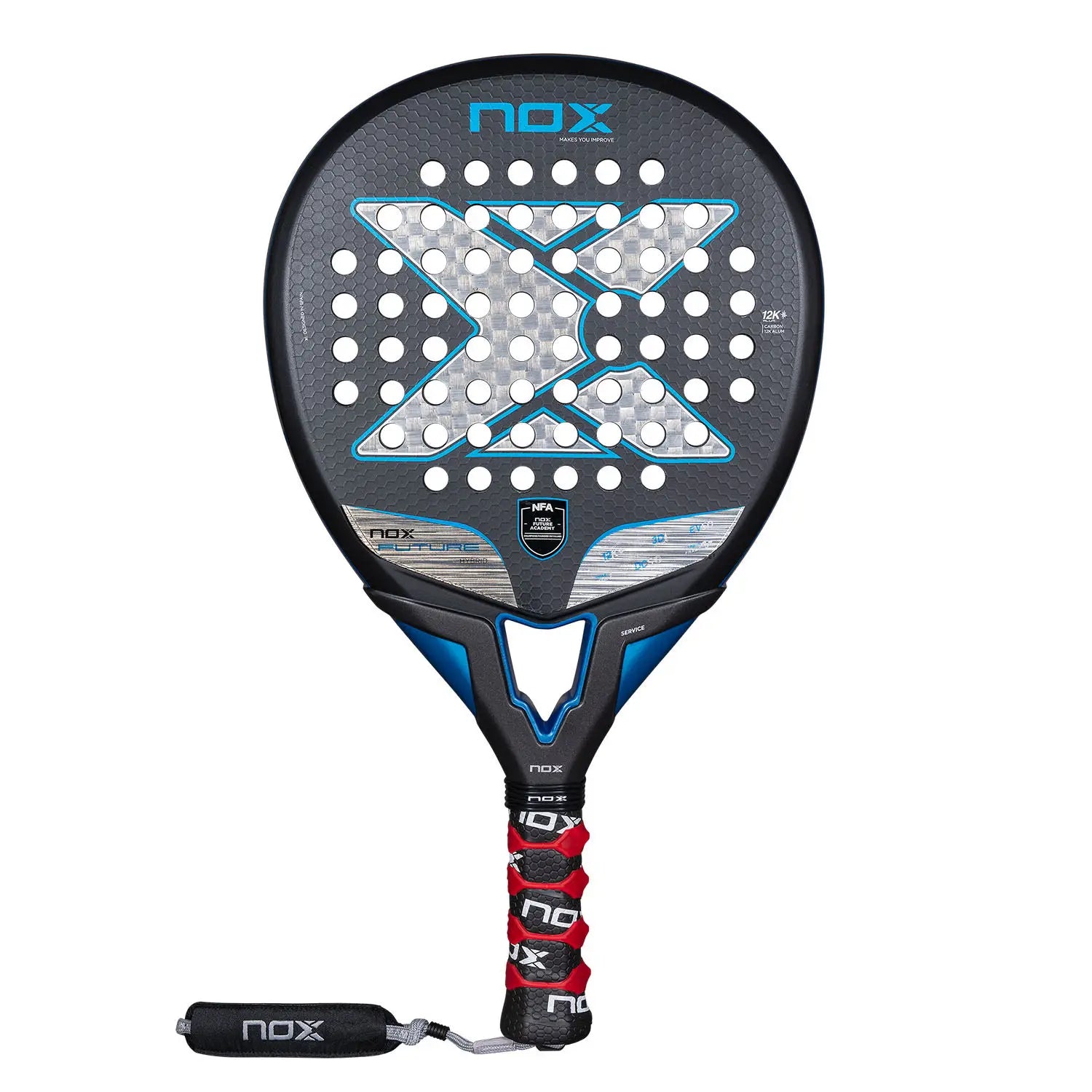 NOX RACKET PALA FUTURE HYBRID 12K ALUM