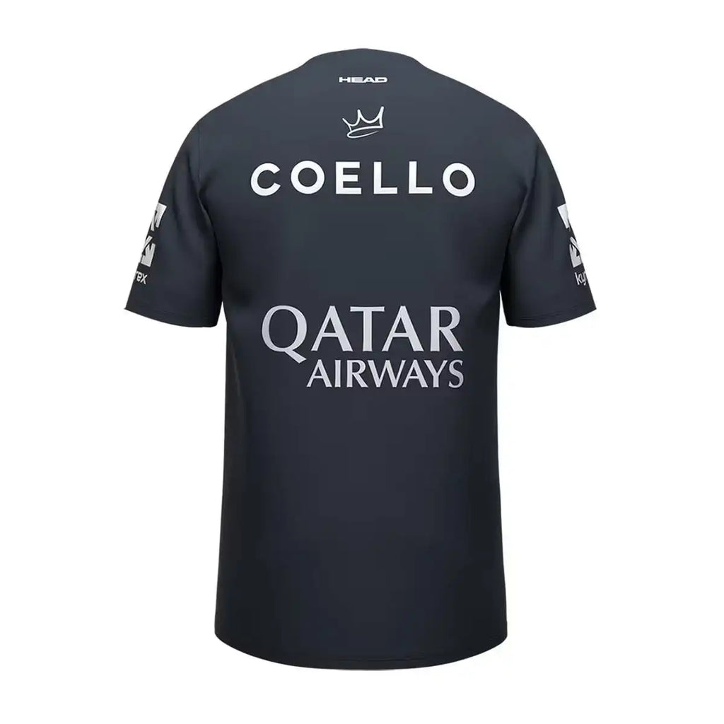 HEAD T-SHIRT ARTURO COELLO SPONSOR 25 AZUL MARINO SIZE M (FLAG)