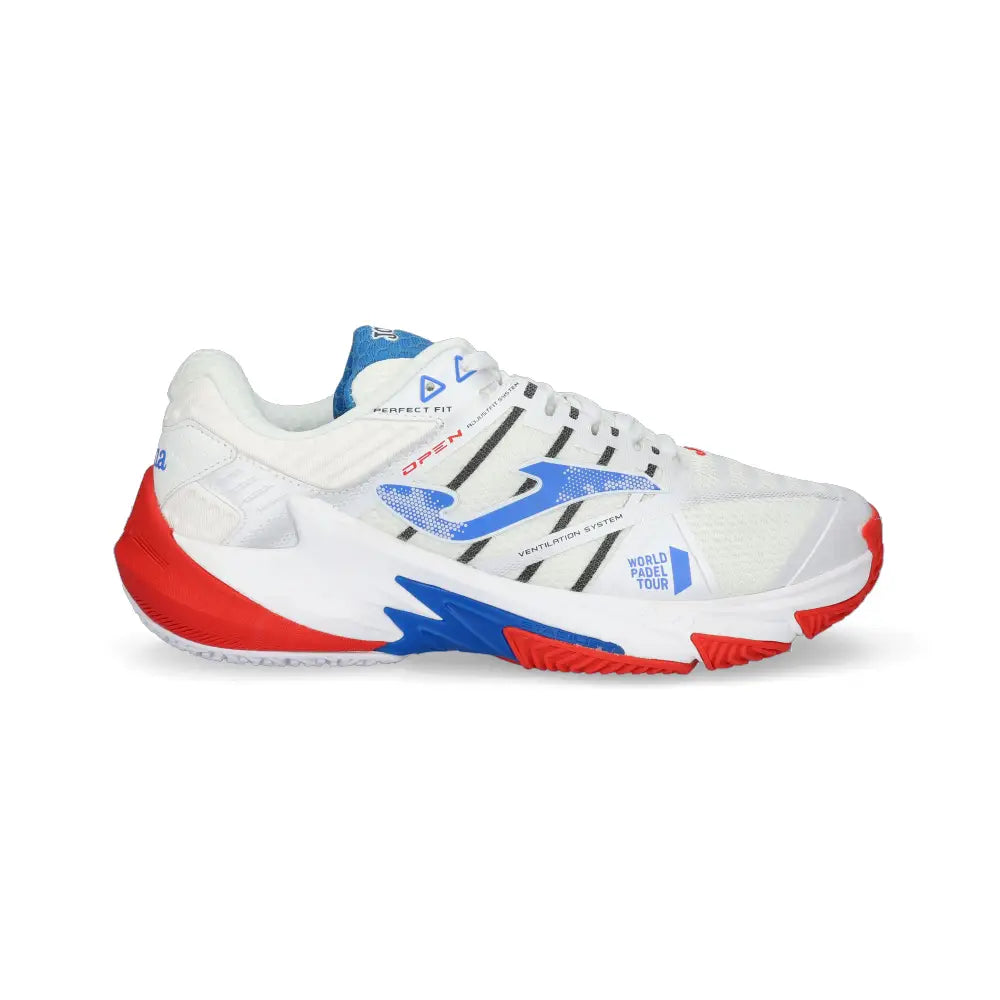 JOMA SHOES T.OPEN 2232 WHITE RED BLUE