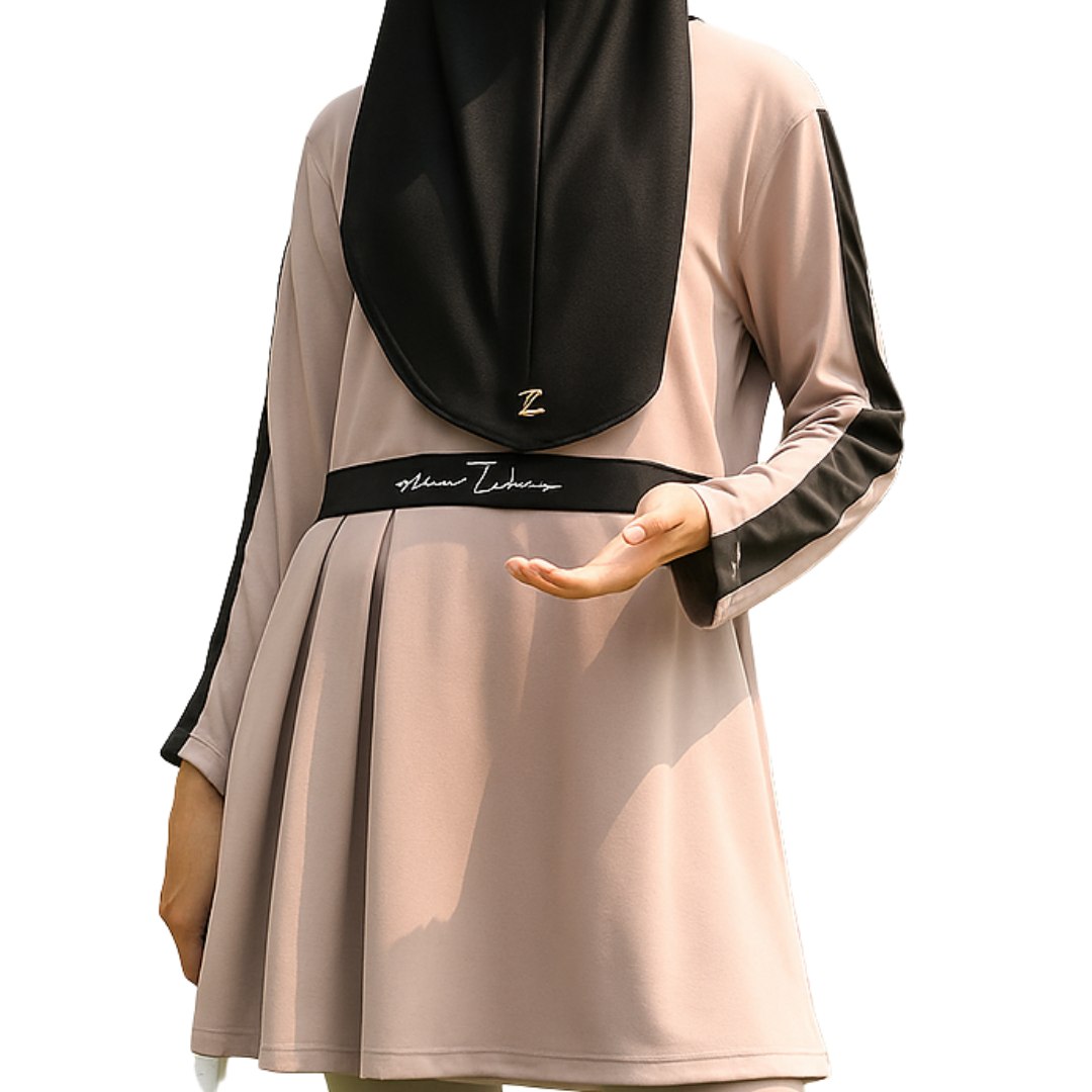 ATHLETICS PLEATED DRESS DUSTY PINK ACTIVE ZS
