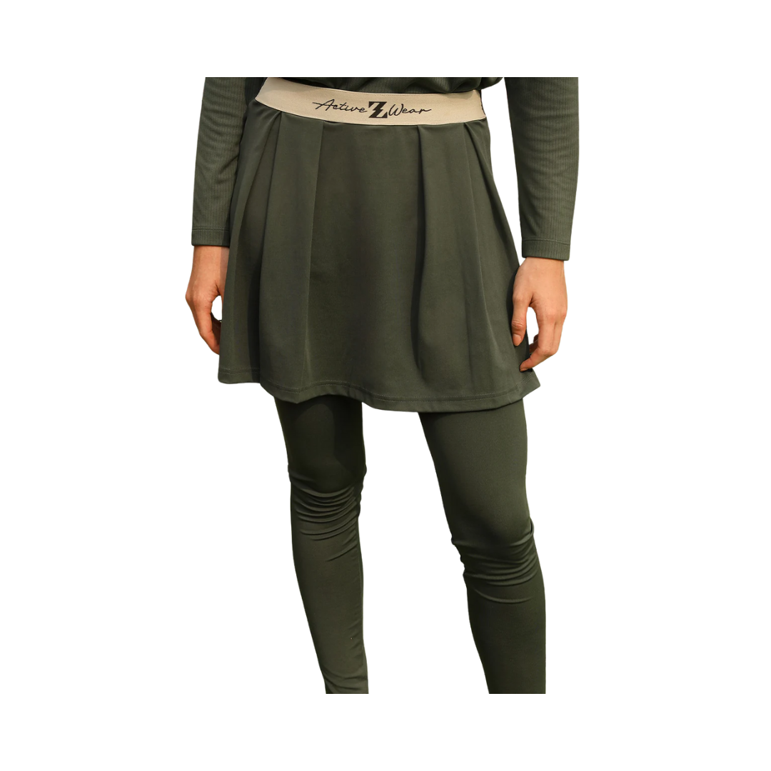 MOVEMENT LEGGING SKIRT GREEN ARMY ACTIVE ZS