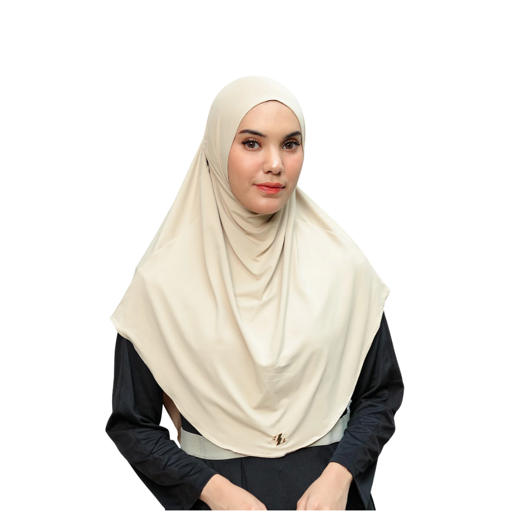 ALISHA INSTANT HIJAB ACTIVE ESSENCE ZS BEIGE