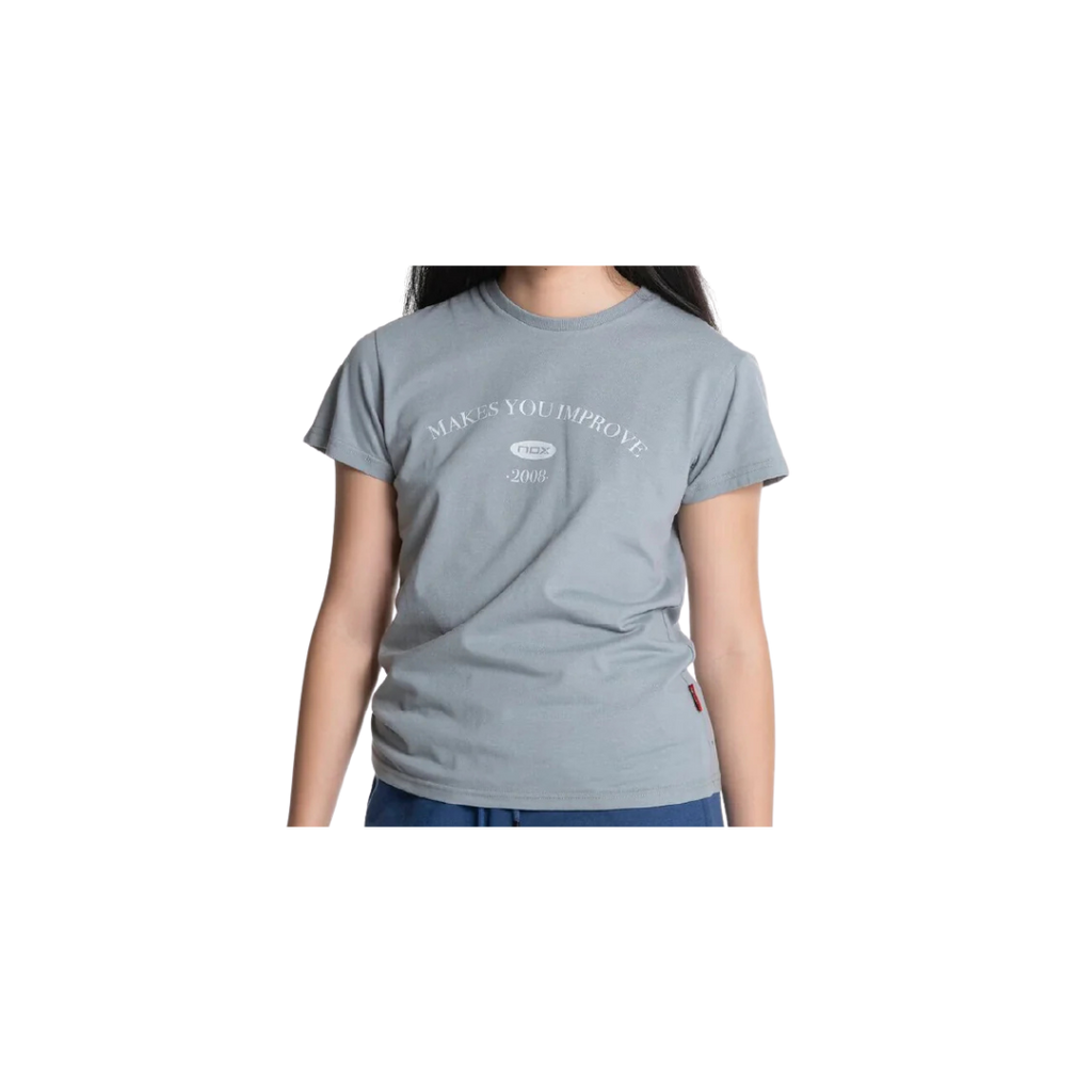 NOX T-SHIRT WOMEN BASIC GRIS