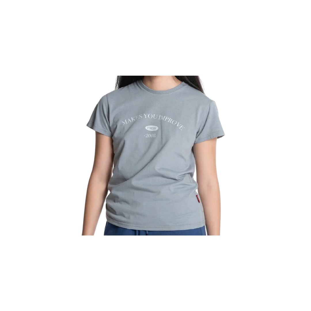 NOX T-SHIRT WOMEN BASIC GRIS