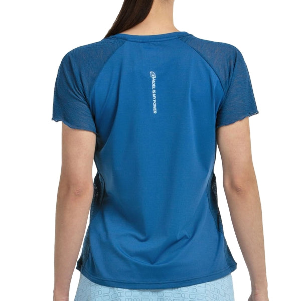 BULLPADEL T-SHIRT WOMEN DEDALE AZUL TINTA