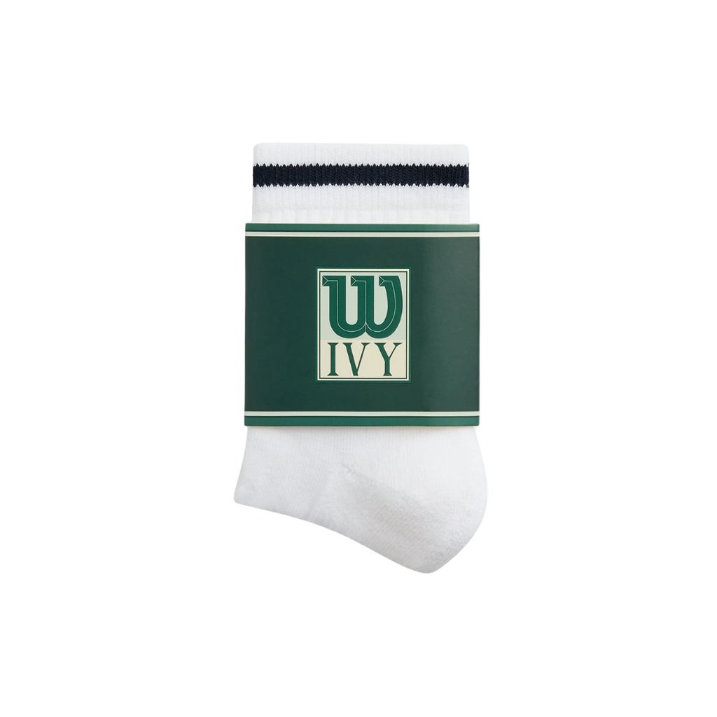 KITH IVY X WILSON SOCKS QUARTER TOP WHITE / PORT ROYAL