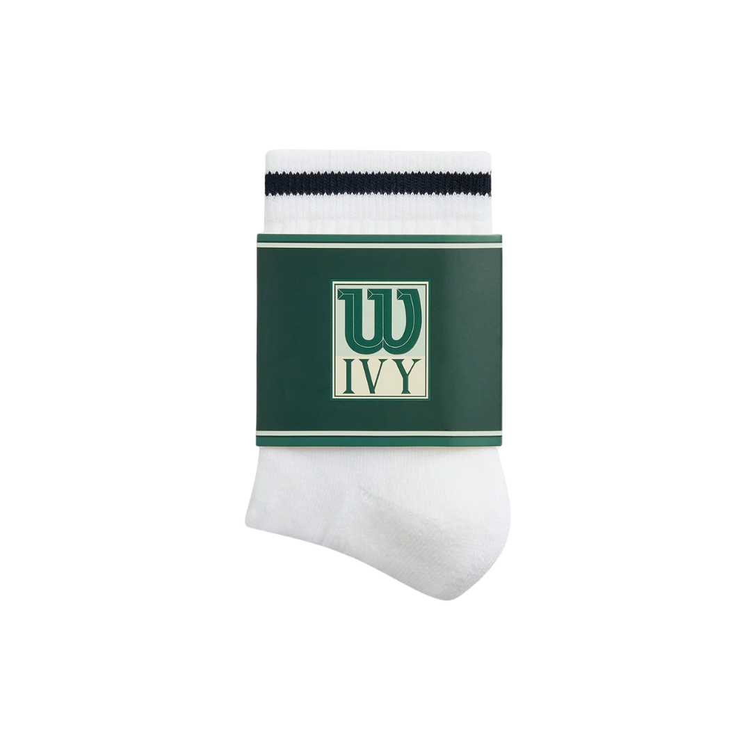 KITH IVY X WILSON SOCKS QUARTER TOP WHITE / PORT ROYAL