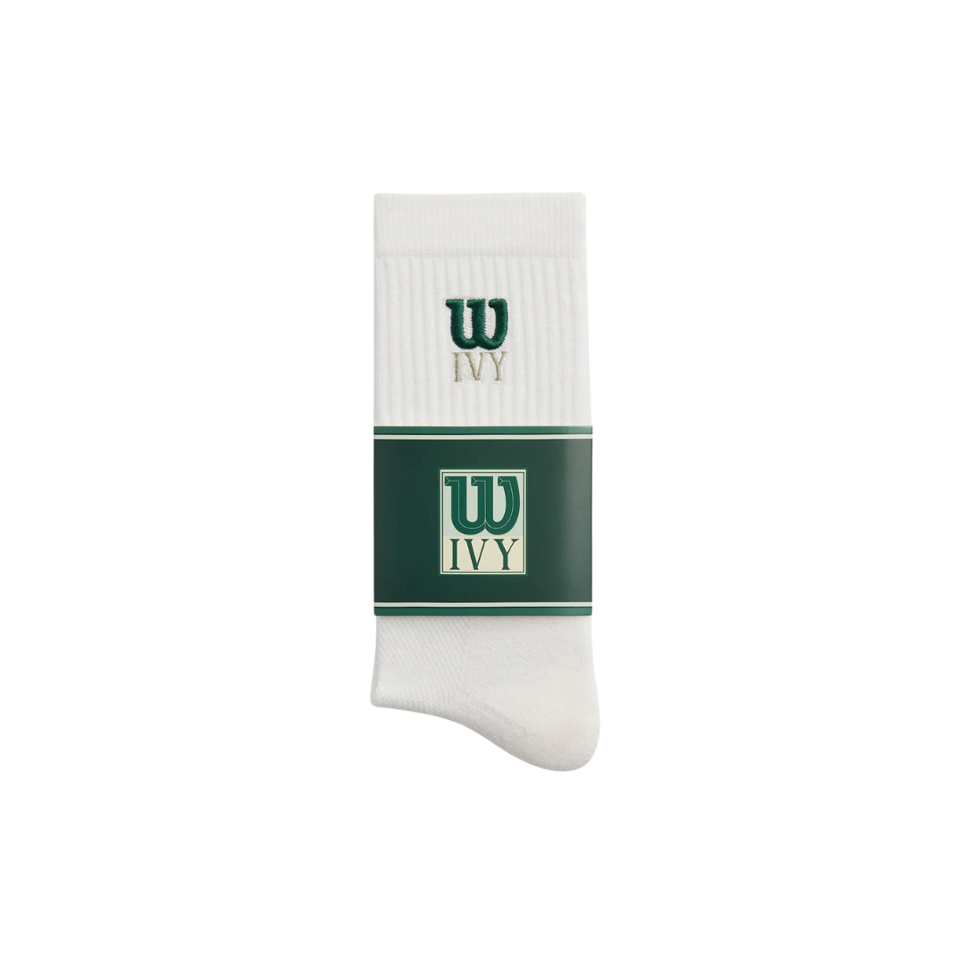 KITH IVY X WILSON SOCKS PERXMANCE CREW WHITE
