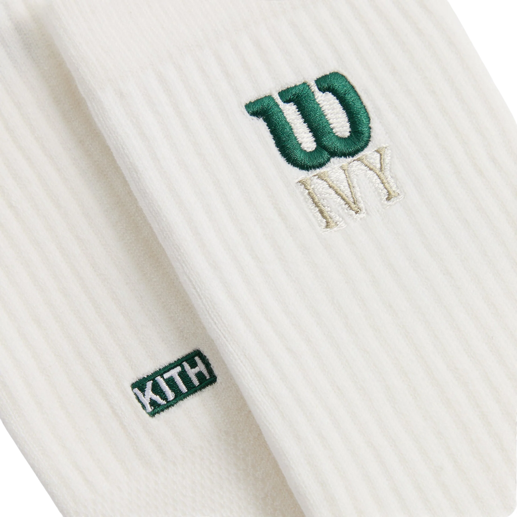 KITH IVY X WILSON SOCKS PERXMANCE CREW WHITE