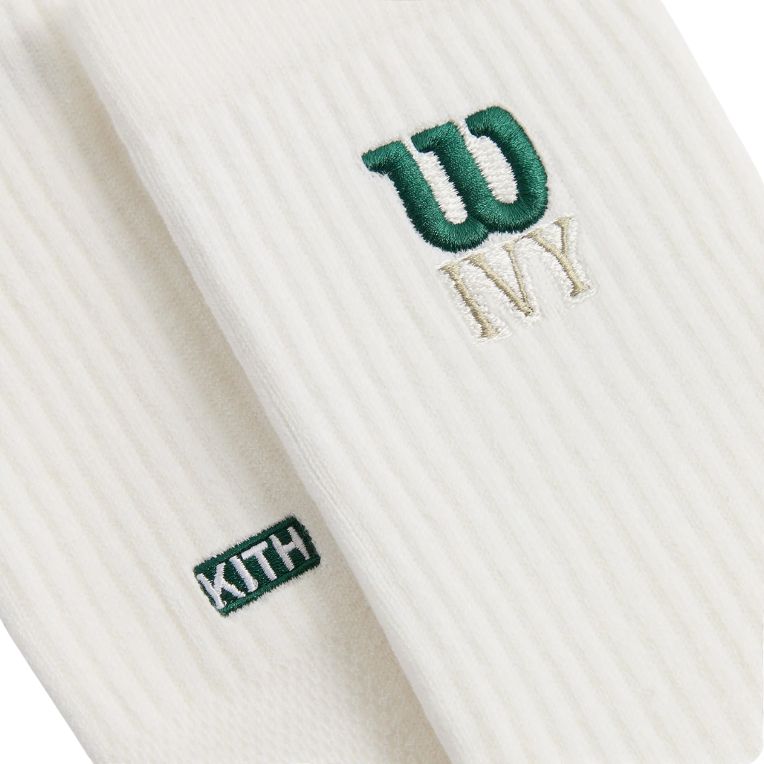KITH IVY X WILSON SOCKS PERXMANCE CREW WHITE